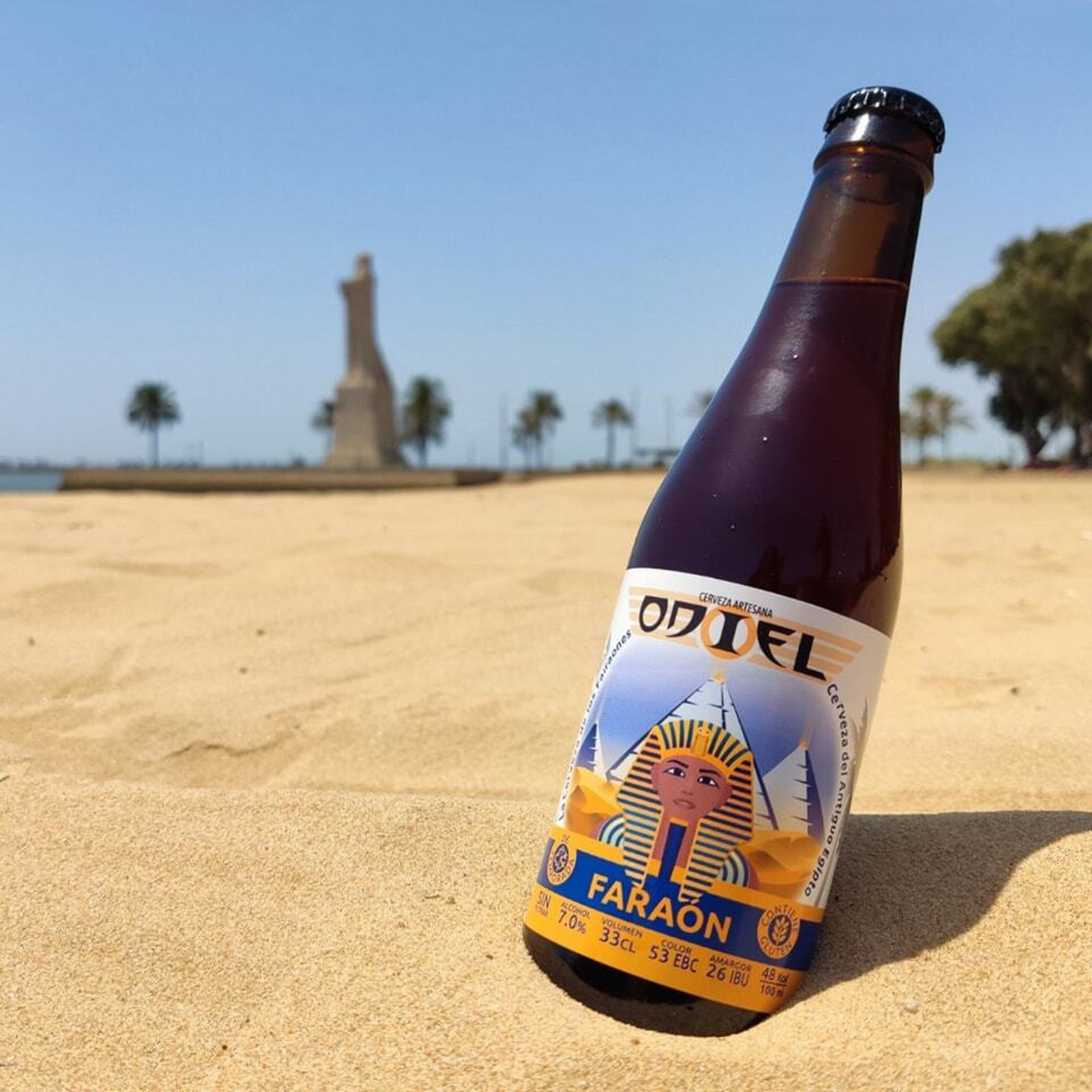 Faraón, una de sus últimas creaciones: Una fiel reproducción de la cerveza que bebían los faraones del antiguo Egipto