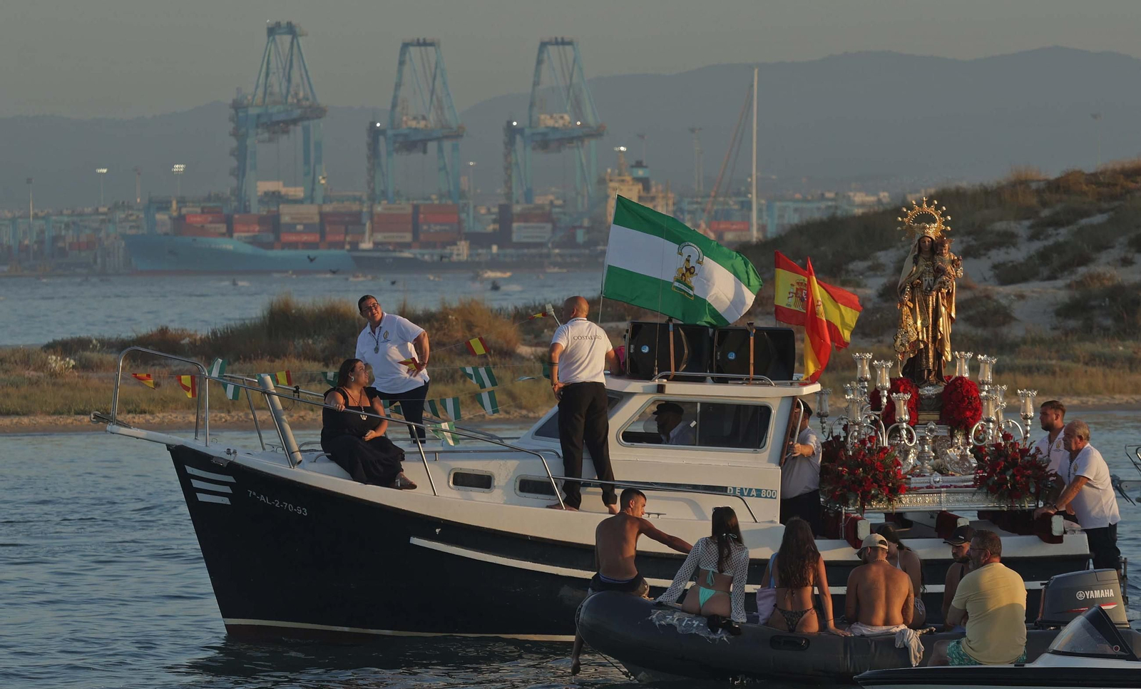 Fotos de la procesión de la virgen del Carmen en Palmones