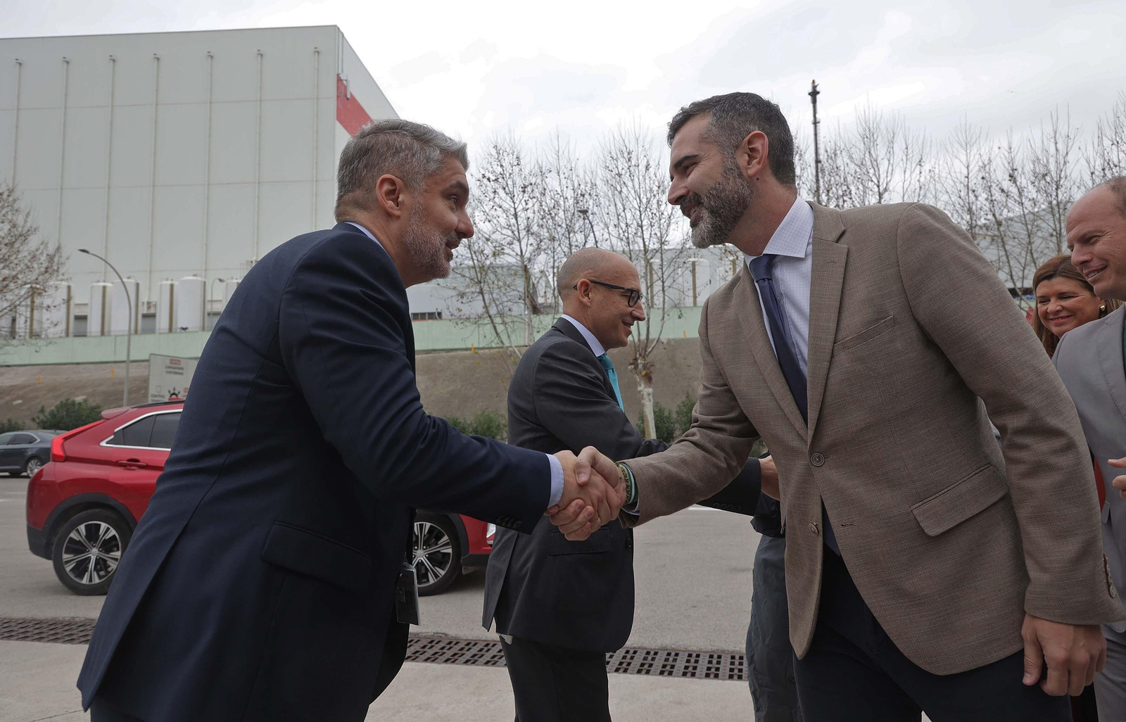 Imágenes de la inauguración de la nueva planta de reutilización de agua de Cepsa