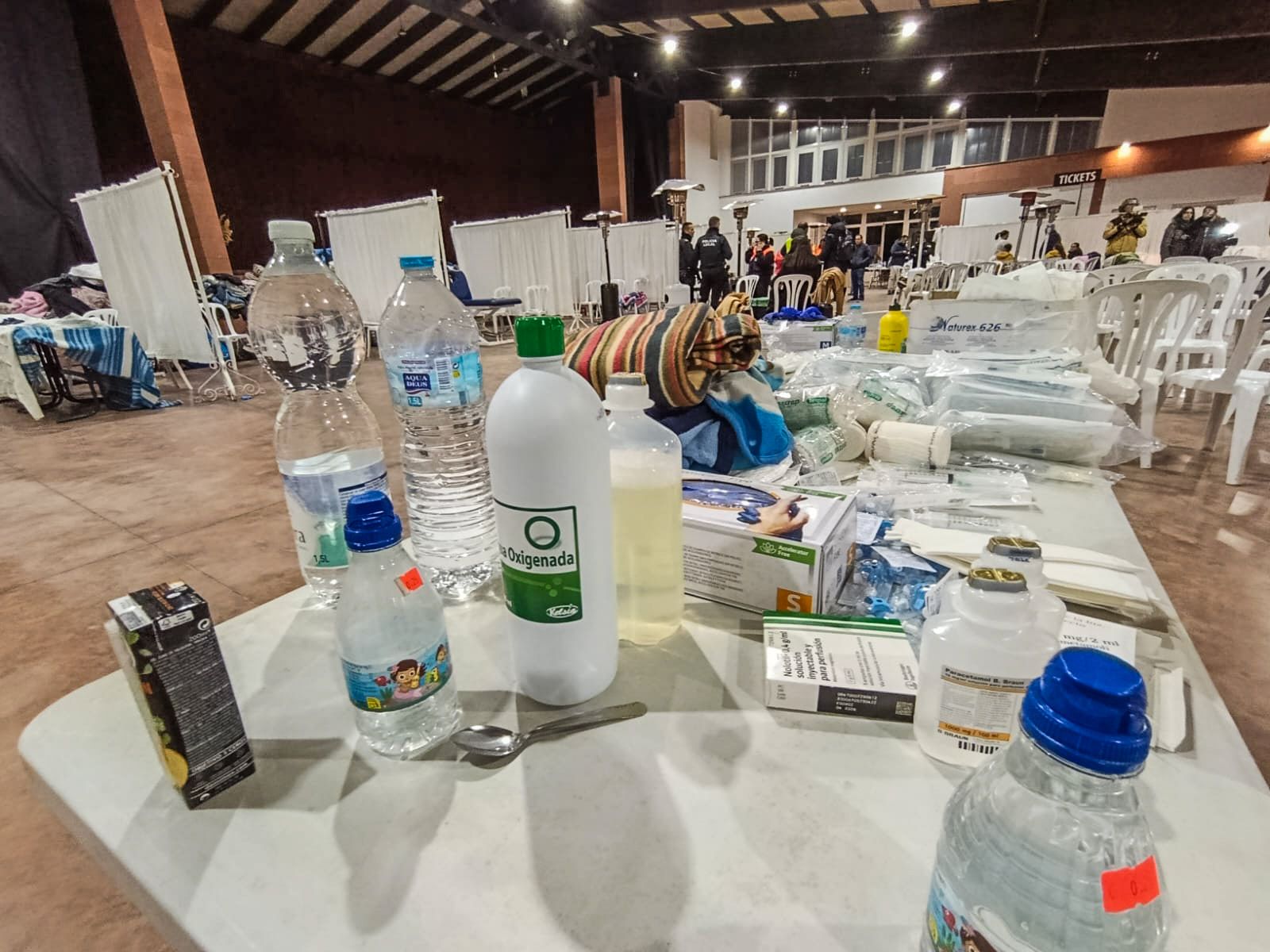 Fotografías del Hospital de campaña habilitado en Adamuz tras el accidente de tren