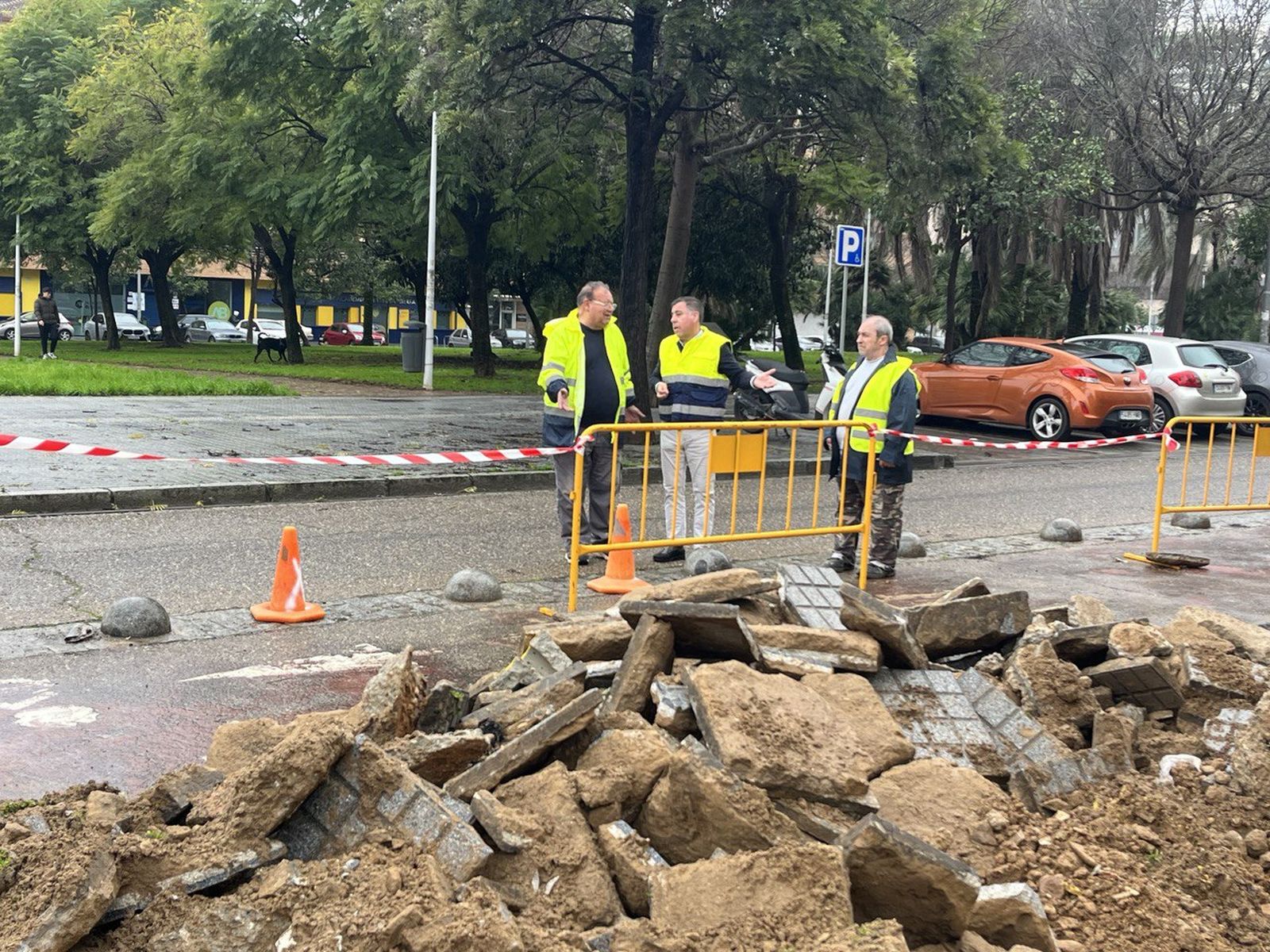 Incio de una de las obras