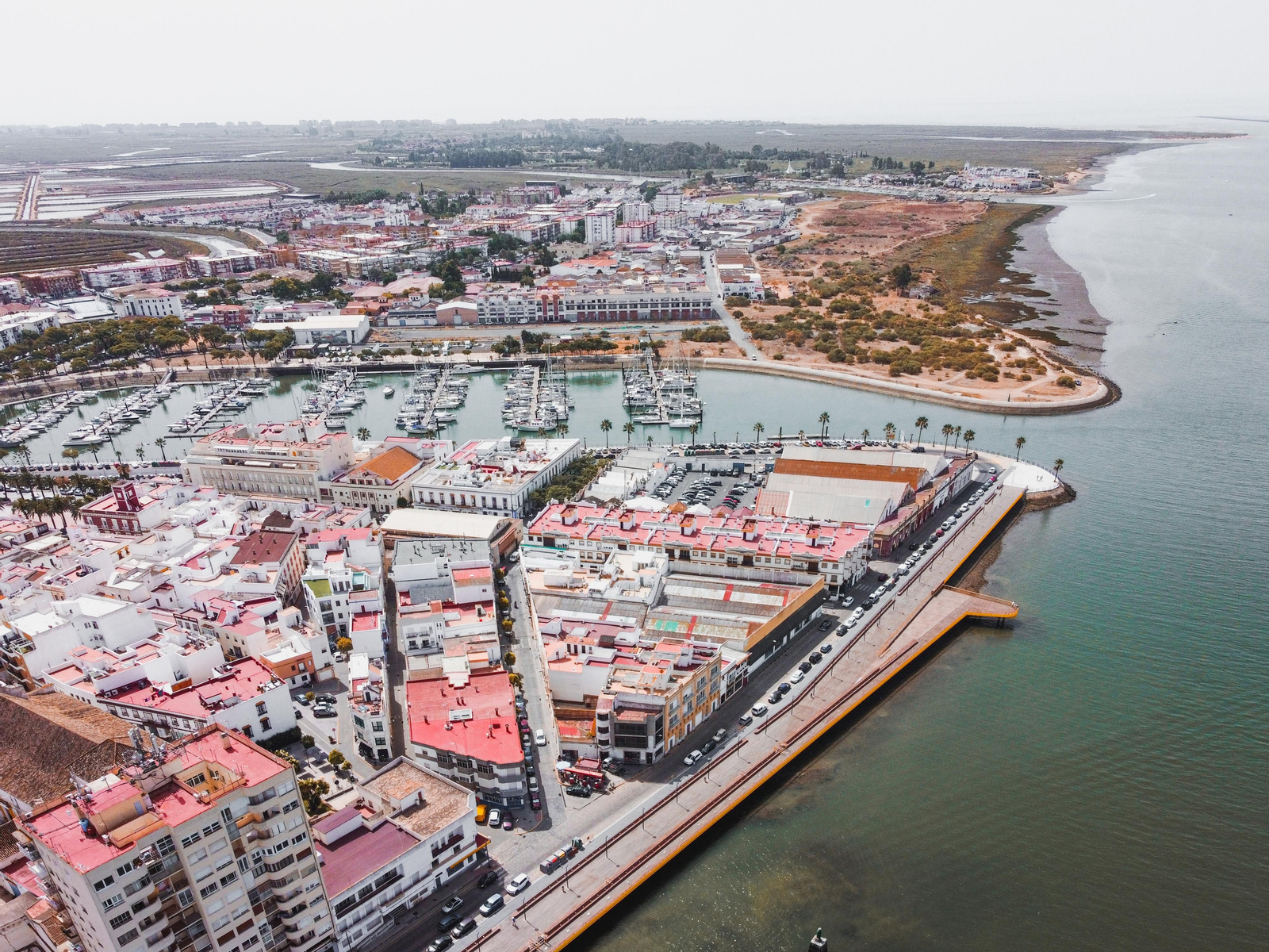 Isla Cristina y Ayamonte a vista de pájaro