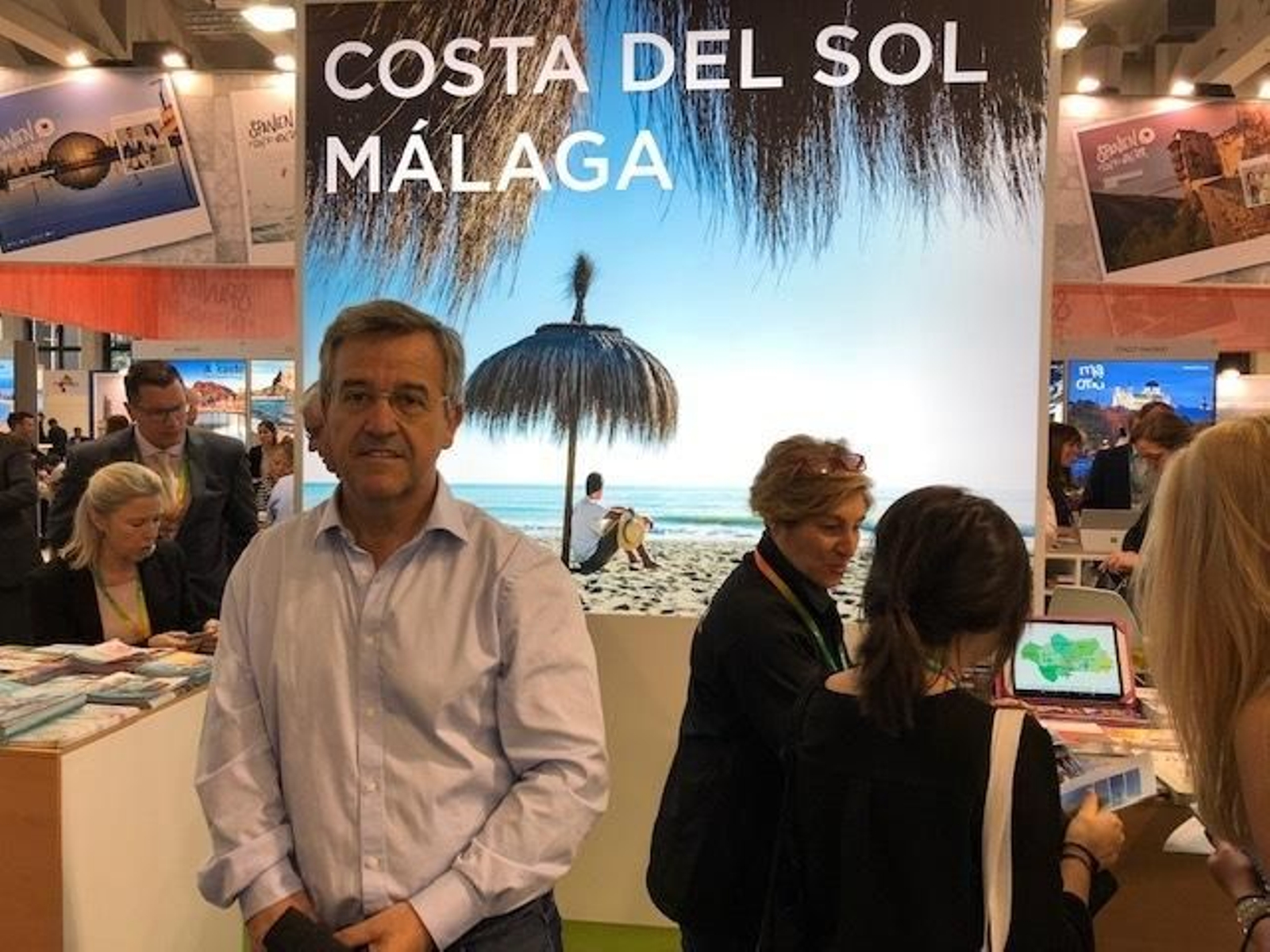 El alcalde de Estepona, hoy en la ITB en Berlín.