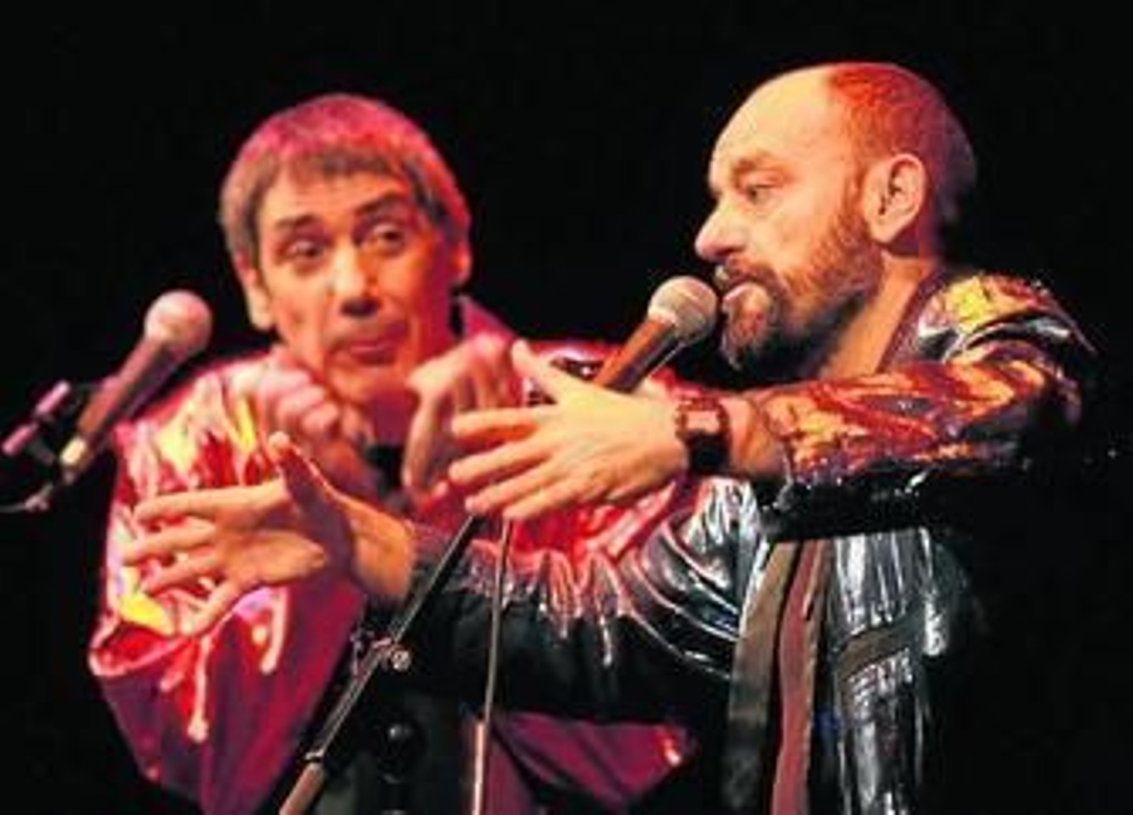 Faemino y Cansado durante una de sus actuaciones.