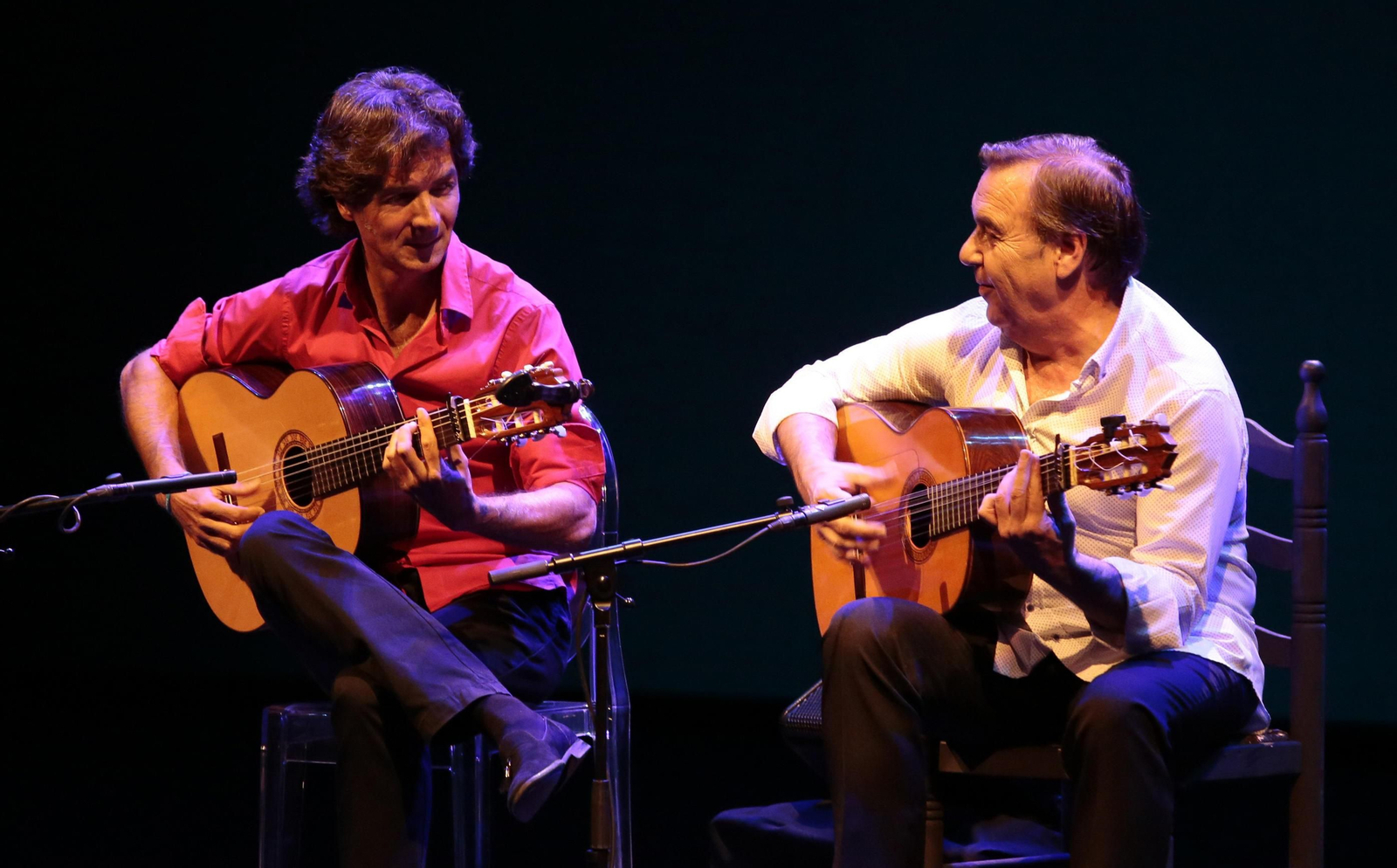 Niño de Pura y Manolo Franco presentaron 'Compadres' en el Teatro Lope de Vega.