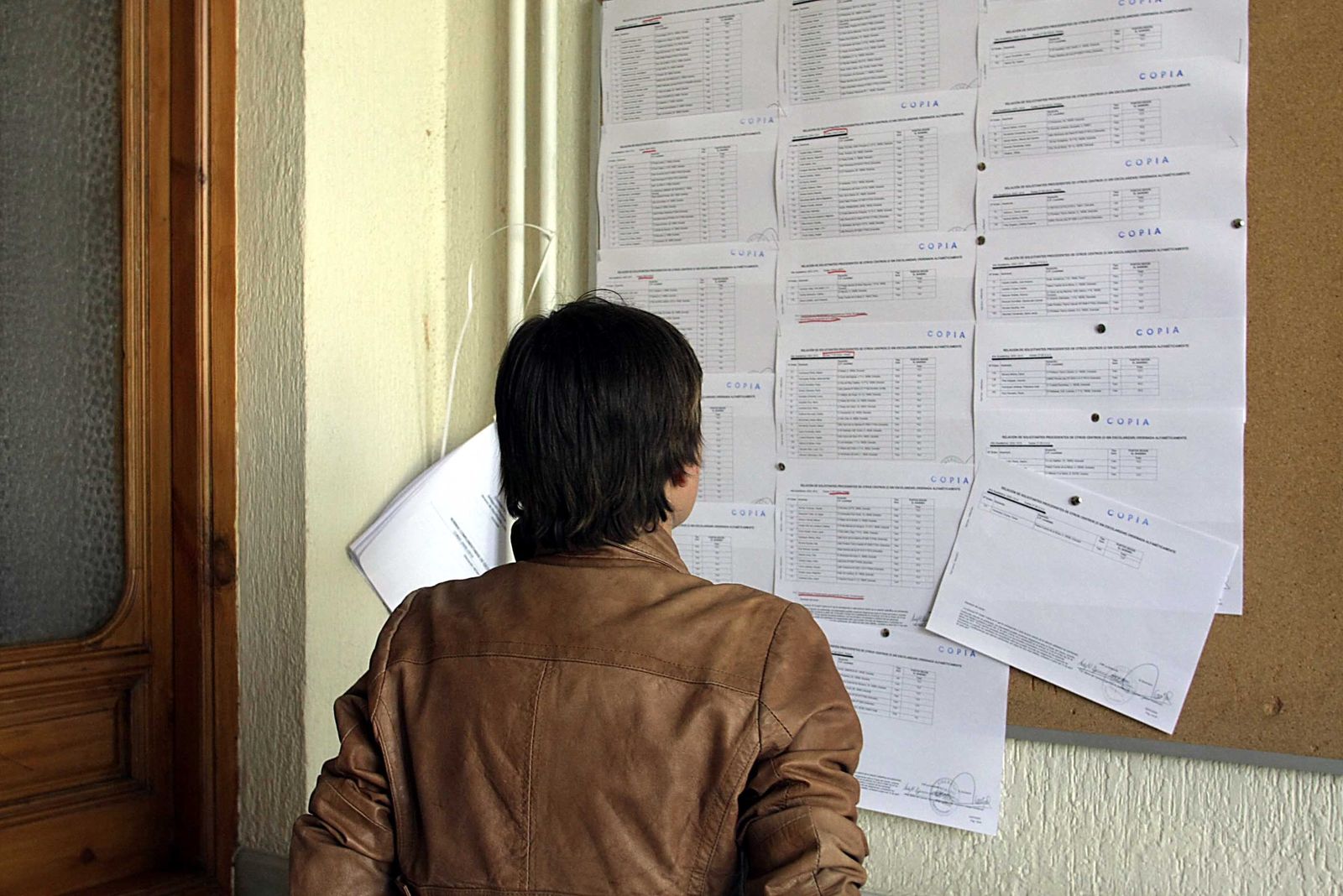 Listados de admisión .