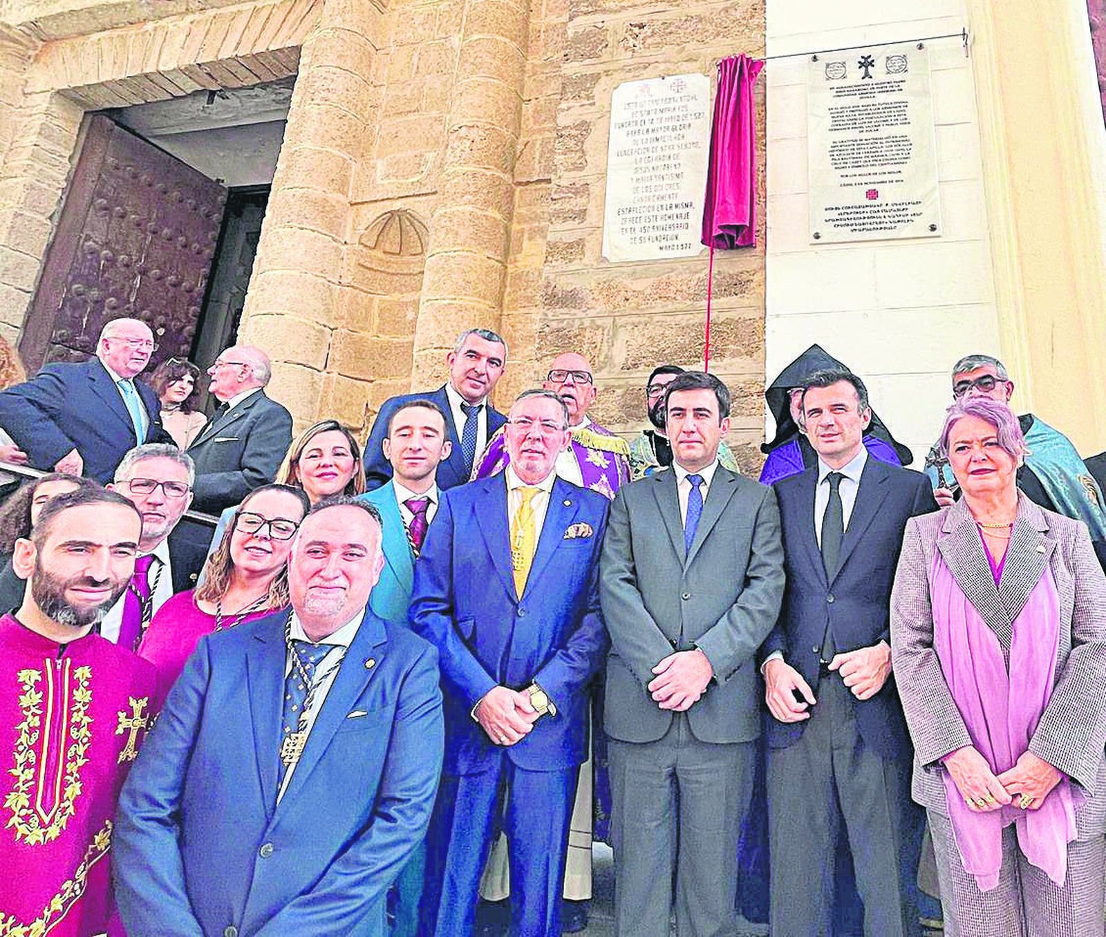 La asociación de armenios Erebuni descubre una placa conmemorativa en la capilla de Jesus Nazareno de Cádiz