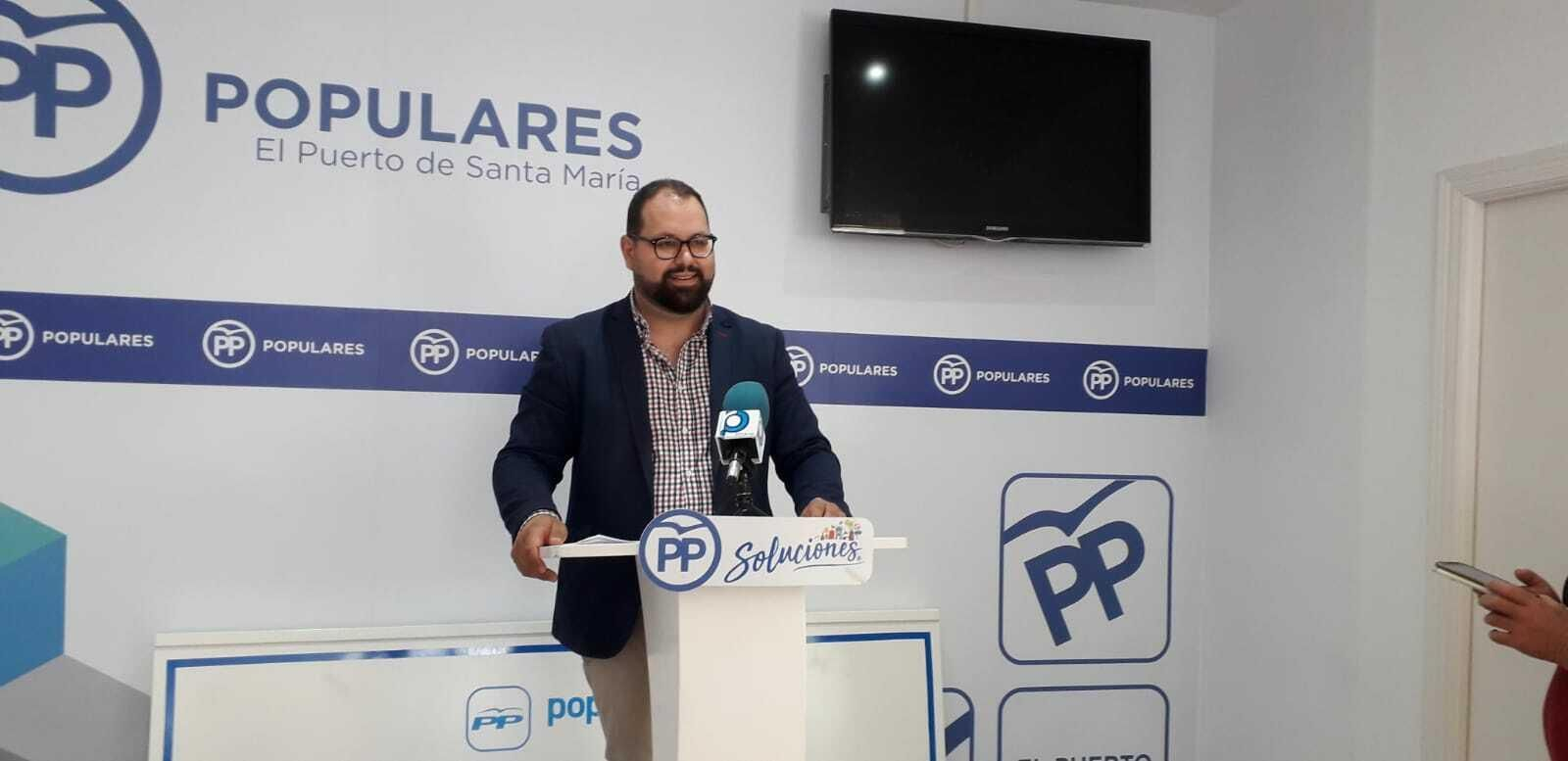 Javier Bello, esta mañana en rueda de prensa.