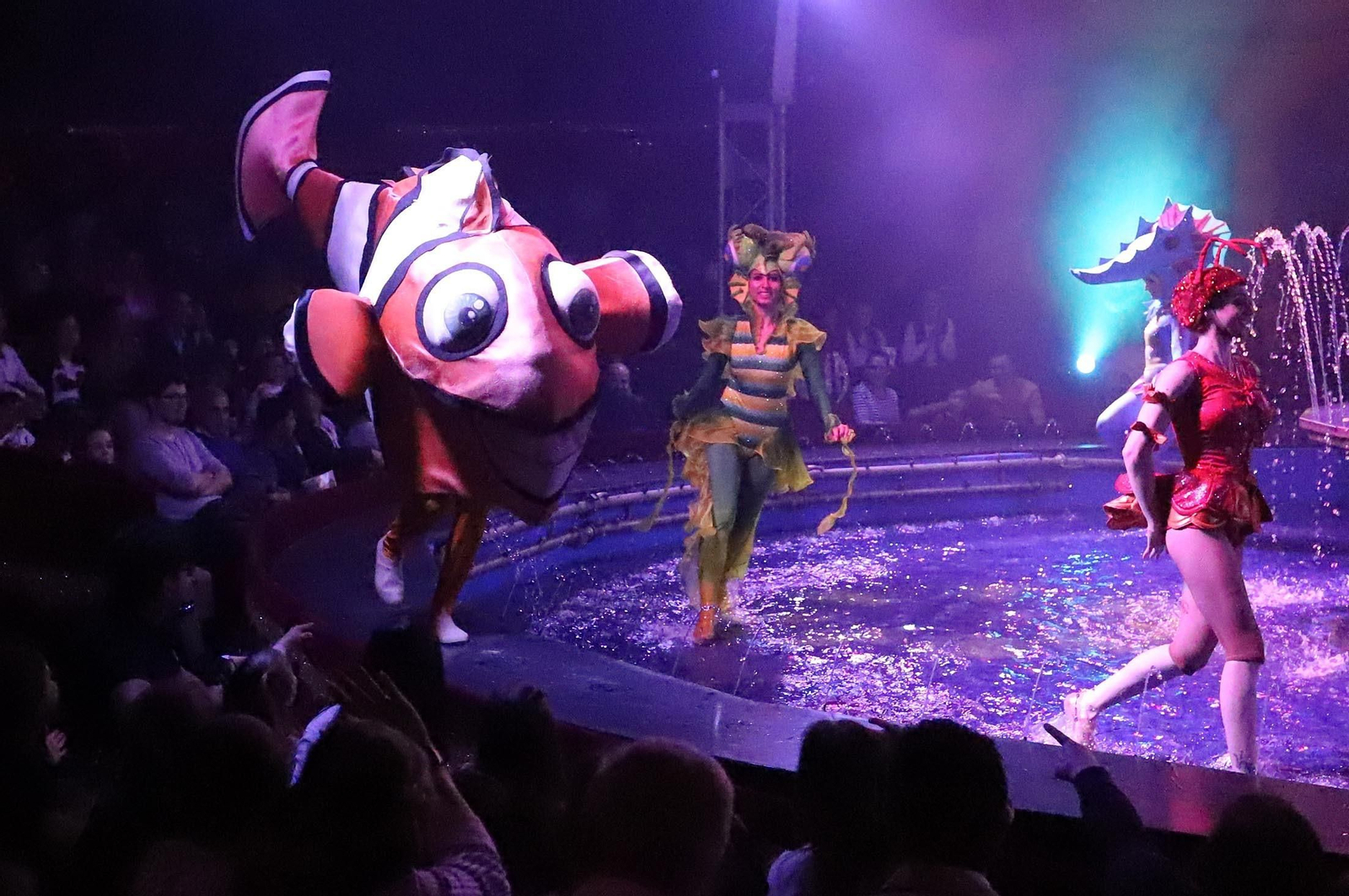 El Circo Alegría muestra su espectáculo sobre el agua, en imágenes