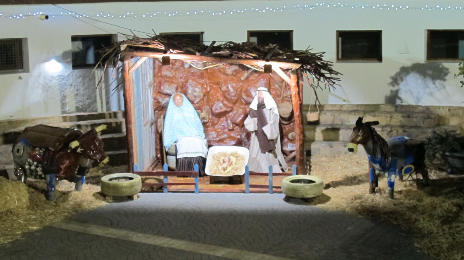 Vista parcial de la original instalación