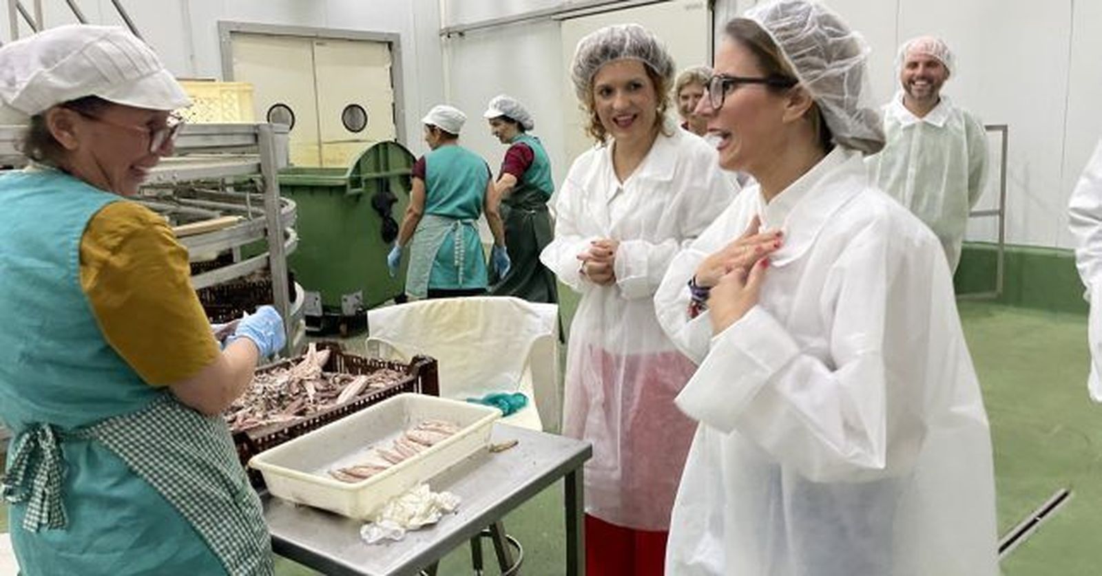 Natalia Santos y María Eugenia Limón en la Conservera.
