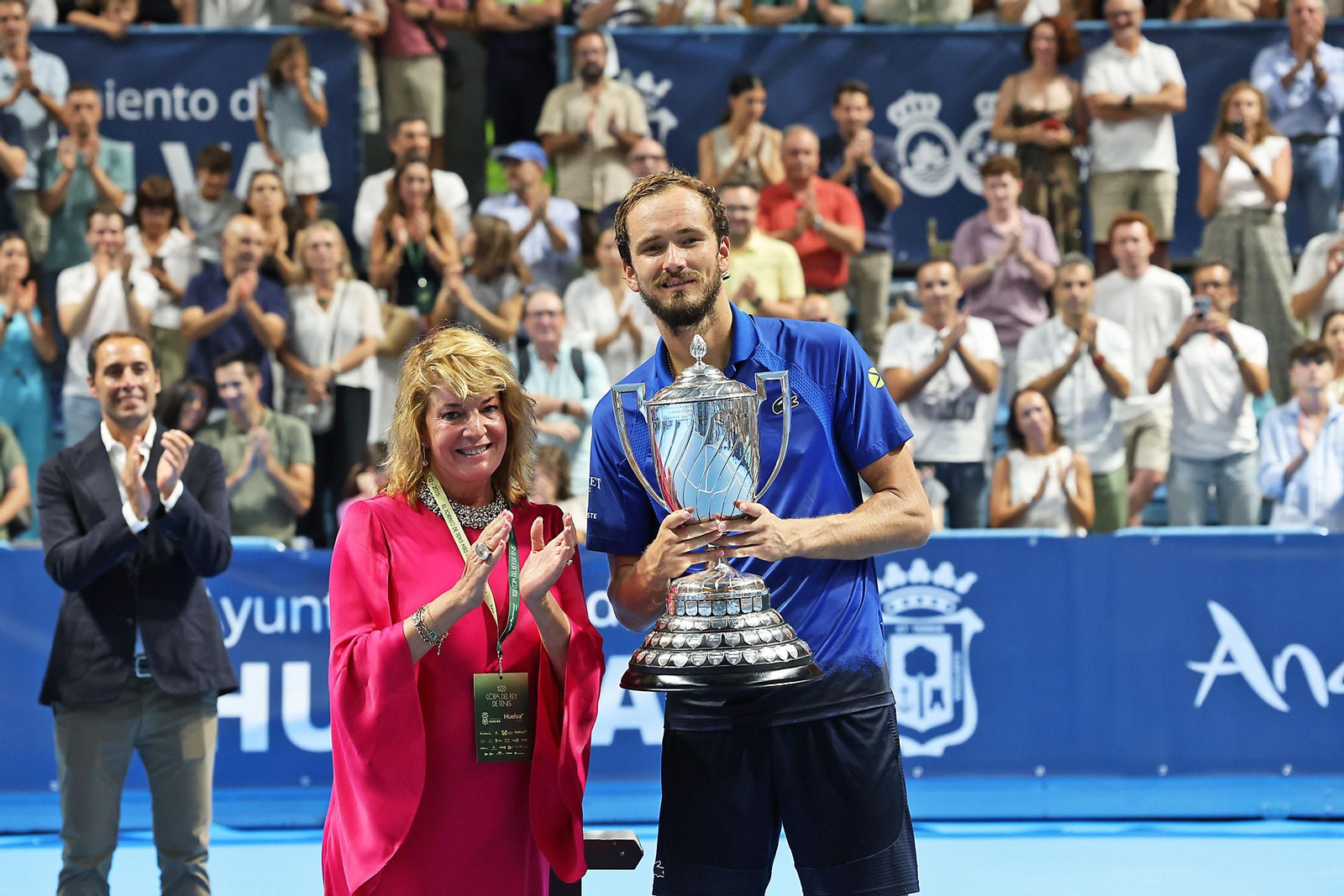 Imágenes de la final masculina de la Copa del Rey de tenis entre Daniil Medvedev y Alejandro Davidovich