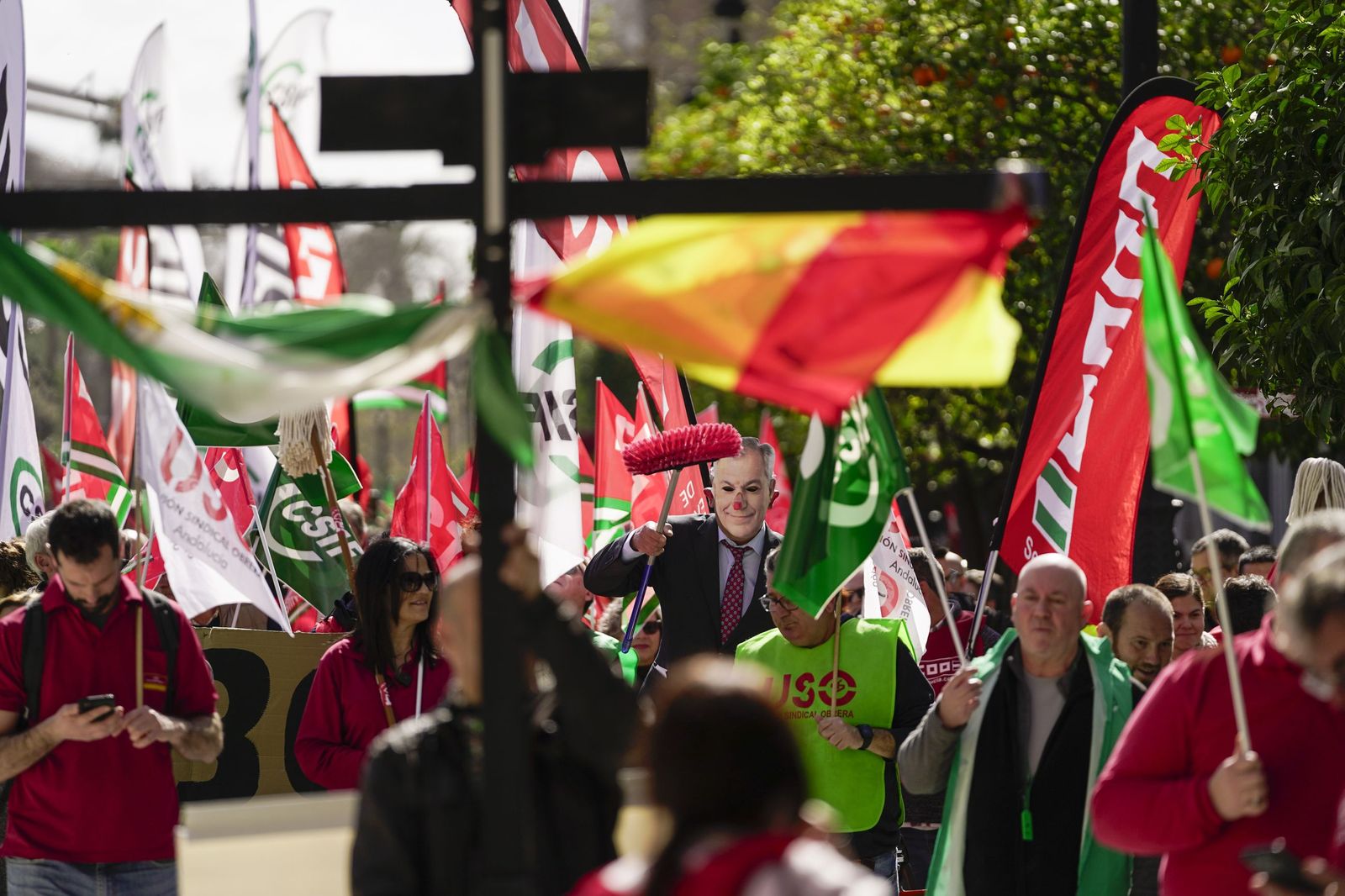 La manifestación de empleados municipales, en imágenes