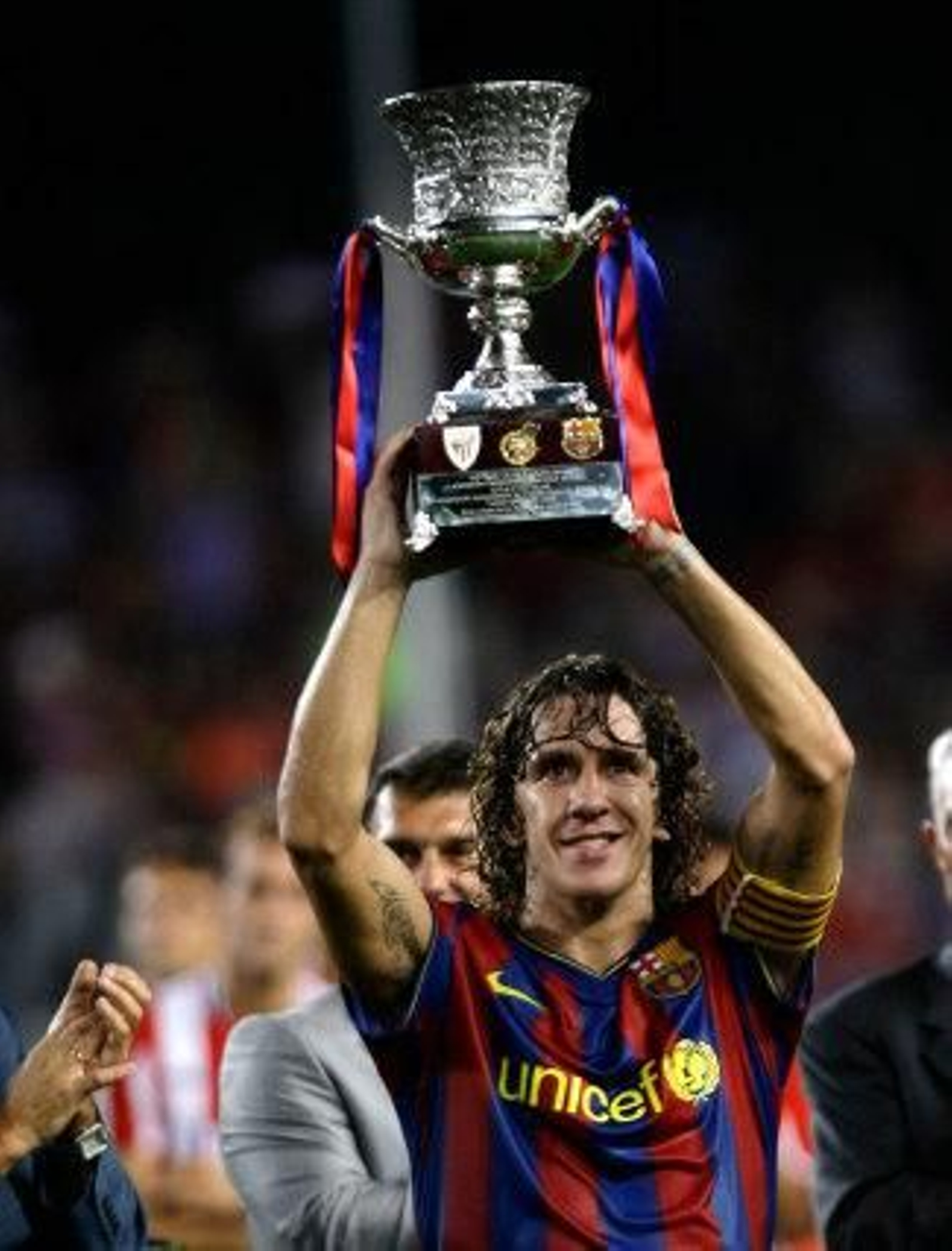 El F.C. Barcelona se proclama campeón de la Supercopa de España tras vencer por 3-0 al Athletic de Bilbao en el partido de vuelta disputado en el Camp Nou de Barcelona.  Foto: Agencias