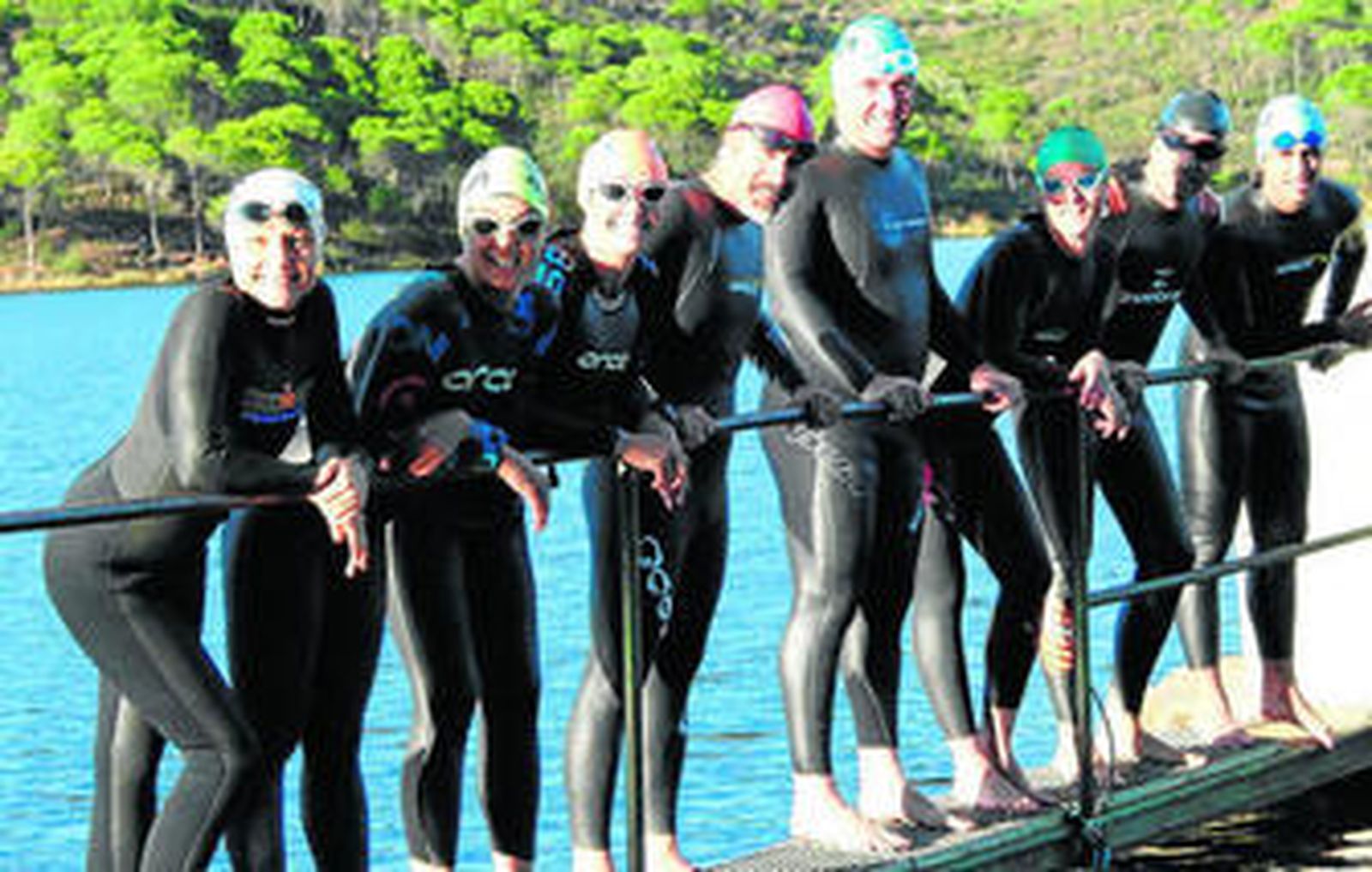 Participantes de la prueba deportiva y formativa celebrada en la Cuenca Minera de Riotinto.