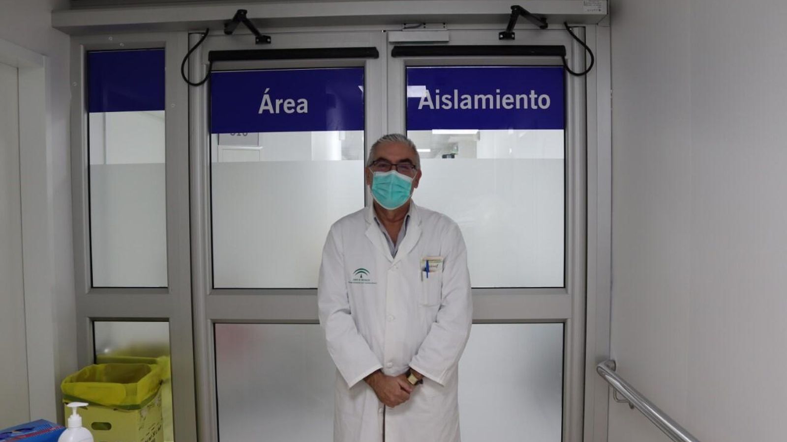 Reguera ante la zona de aislamiento.