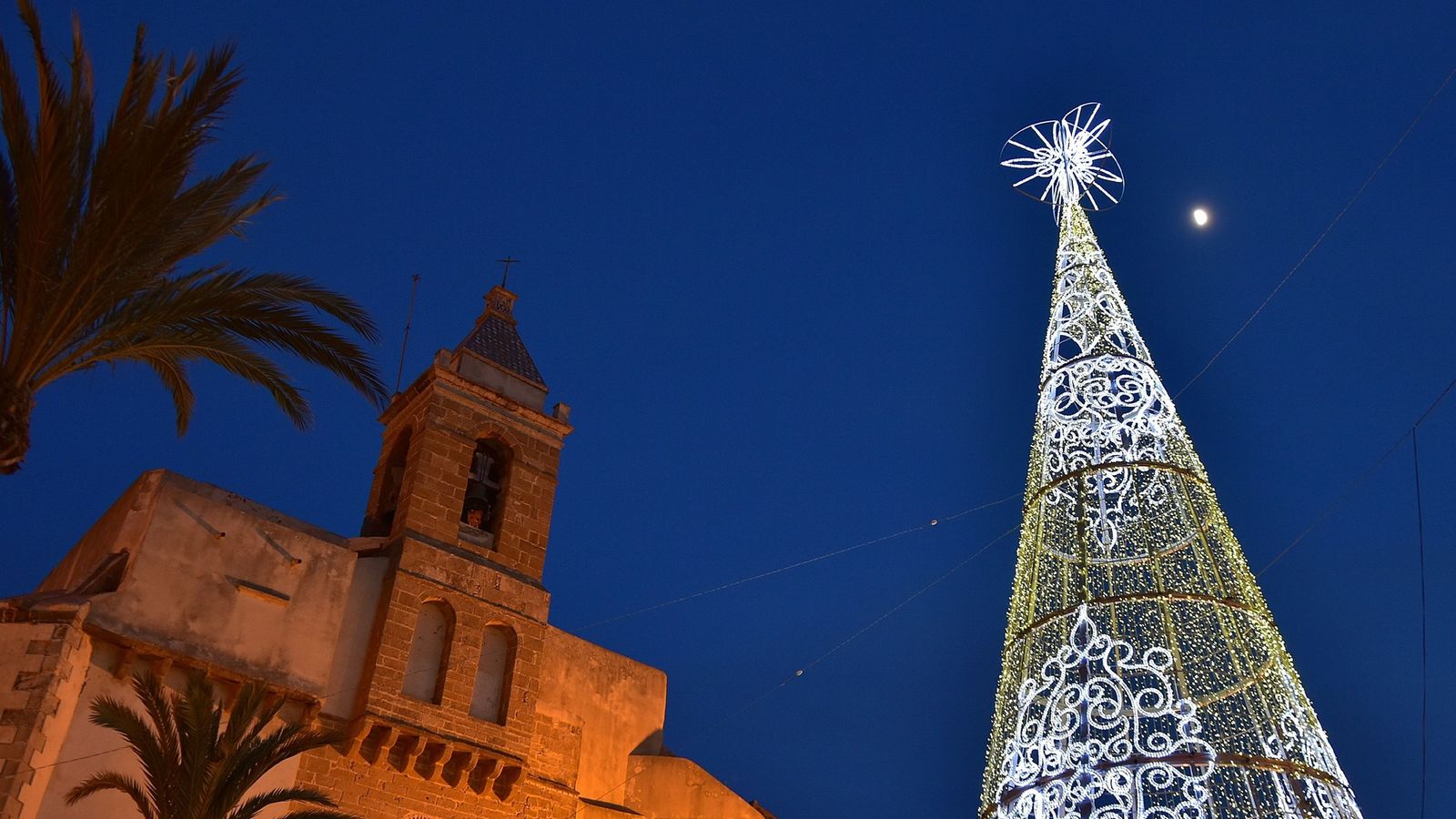 Árbol de Navidad en Rota.