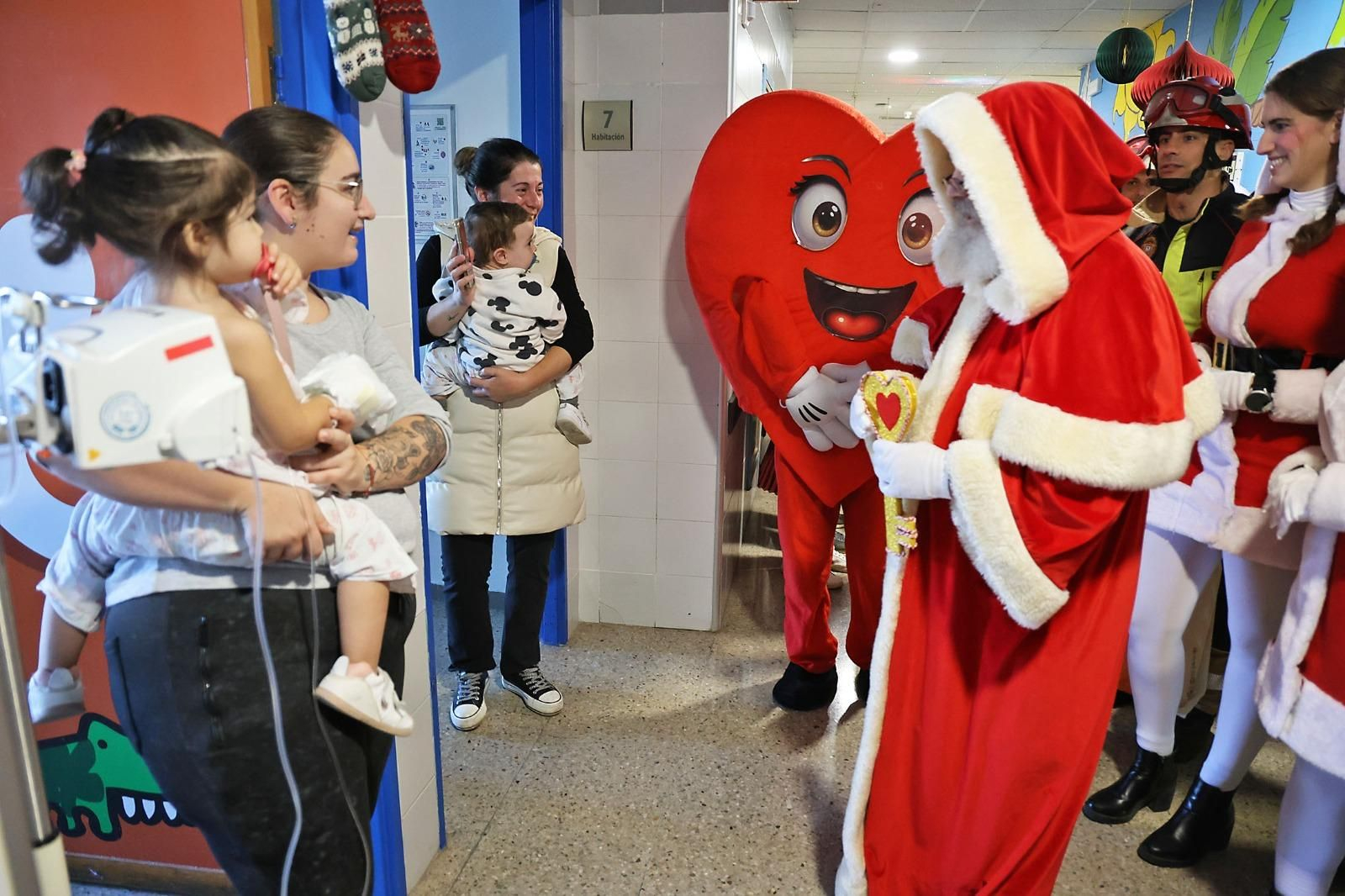 Visita de Papá Noel.