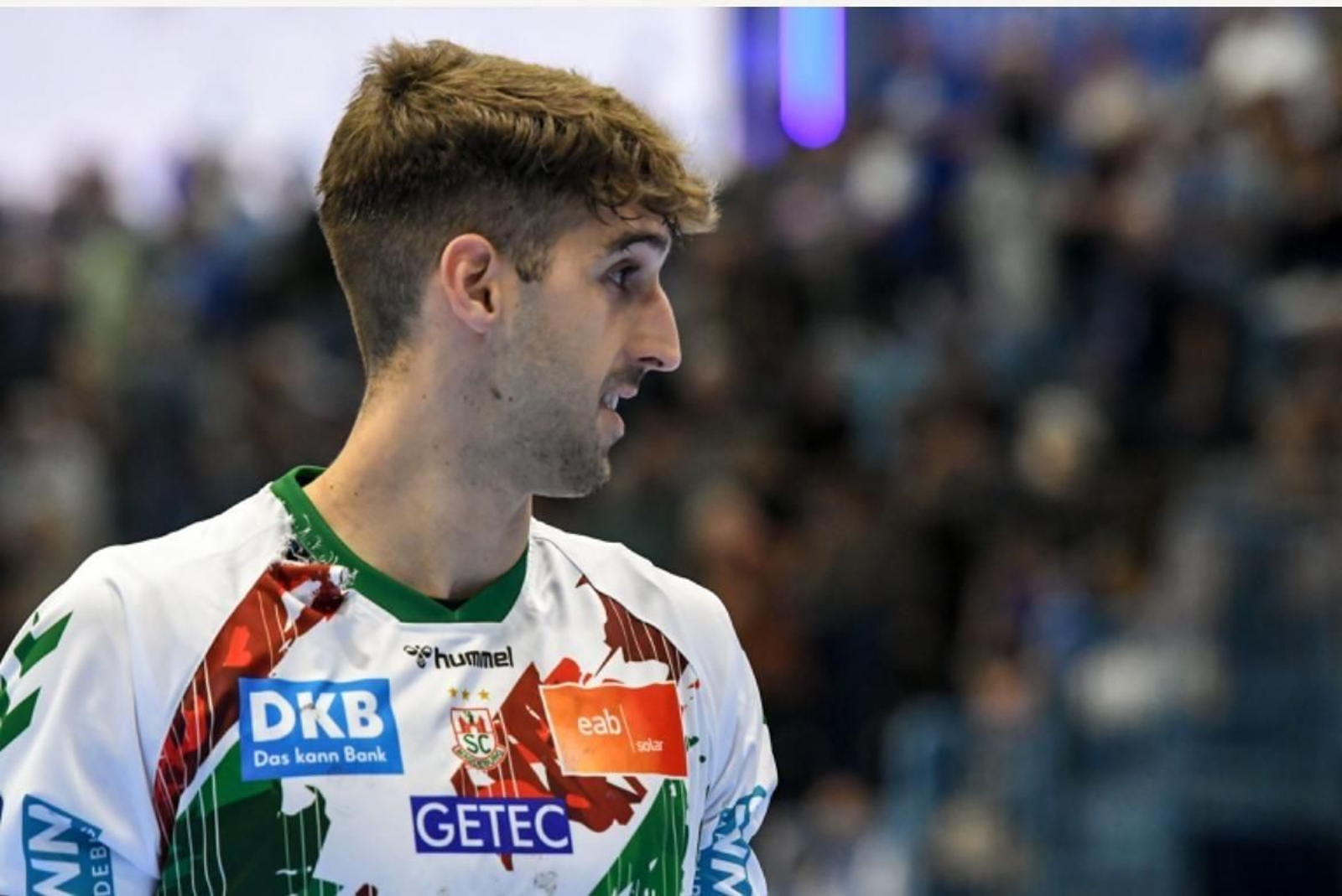 Antonio Serradilla durante un partido del Magdeburgo Antonio Serradilla durante un partido del Magdeburgo