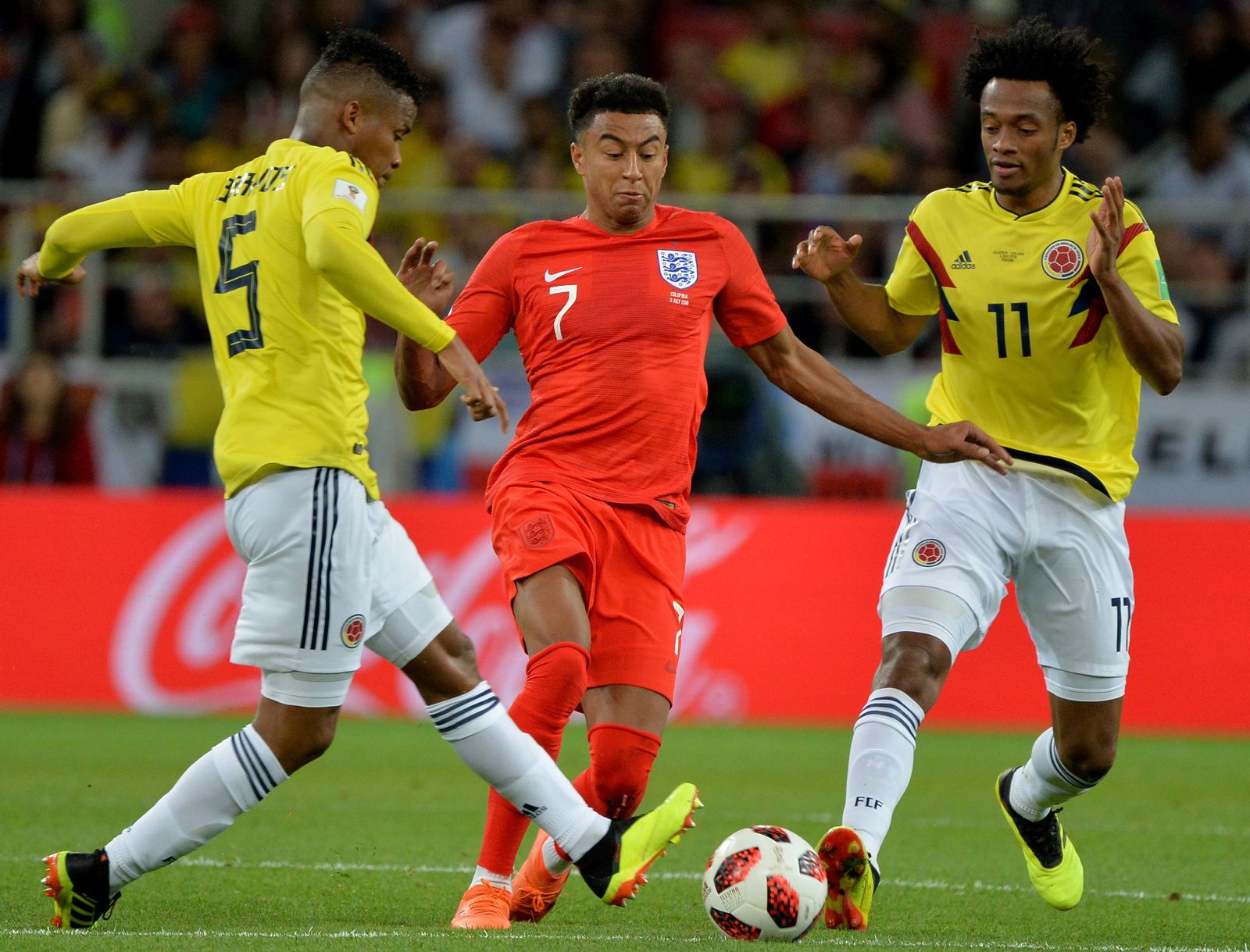 Las imágenes del Colombia-Inglaterra