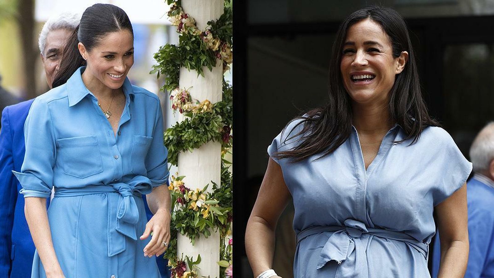 Uno de los  numerosos estilismos que Villacís calca a la duquesa de Sussex.