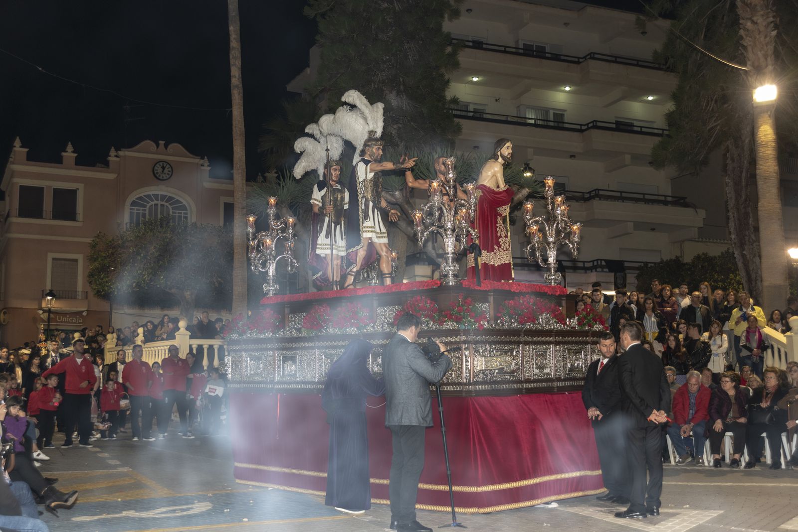 Imágenes de la procesión del Jueves Santo en Cuevas