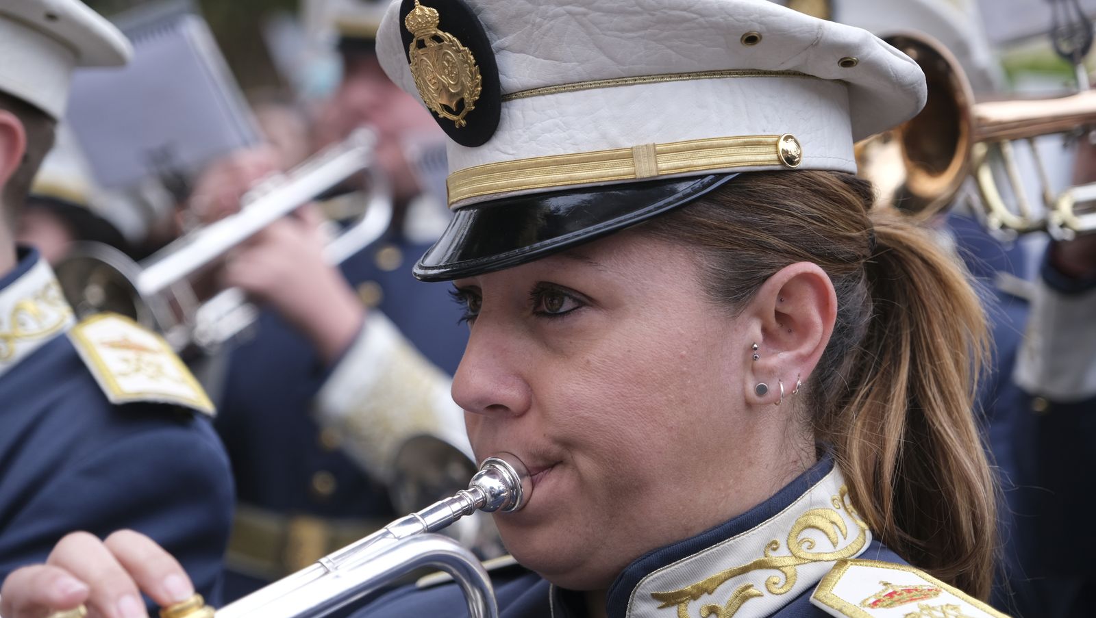 Procesión del Encuentro en Almería, en imágenes.