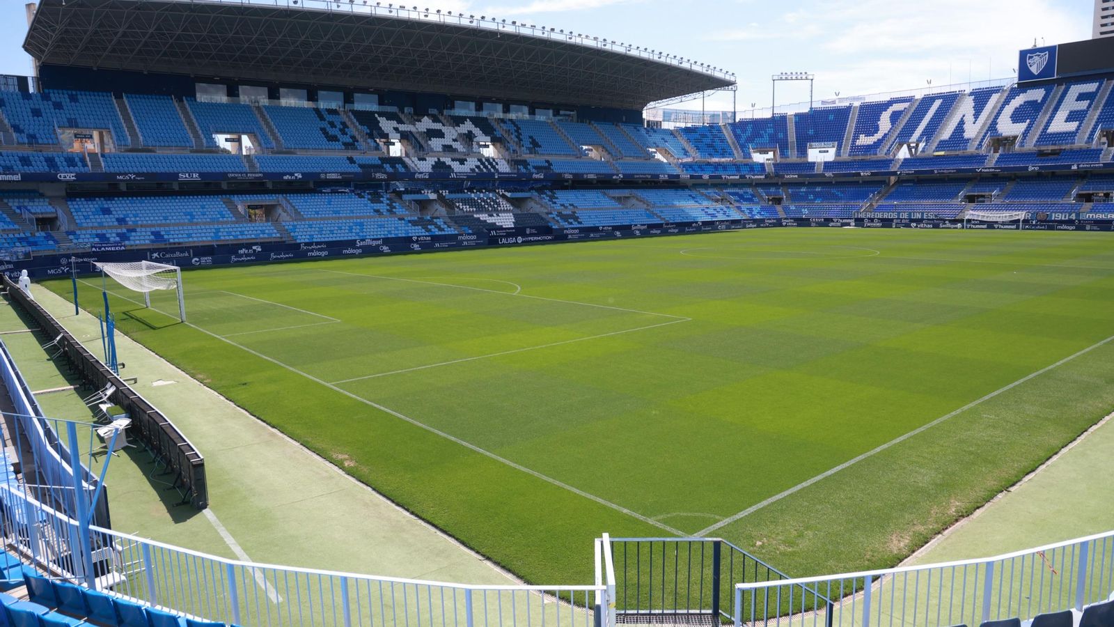 Perspectiva reciente de La Rosaleda.