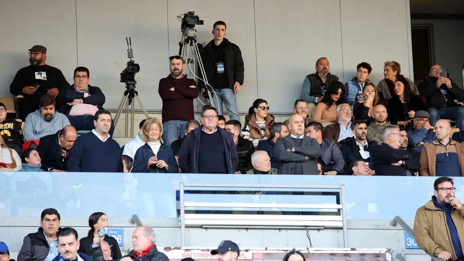 Imagen del palco de Chapín en el Xerez CD-Xerez DFC de la pasada temporada.