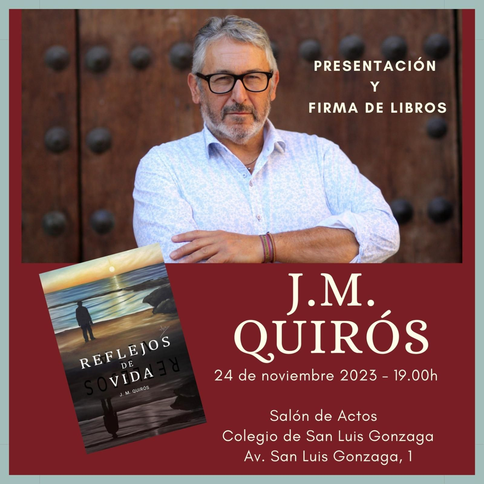 Juan Manuel Quirós presenta este viernes un libro en San Luis, en El Puerto.