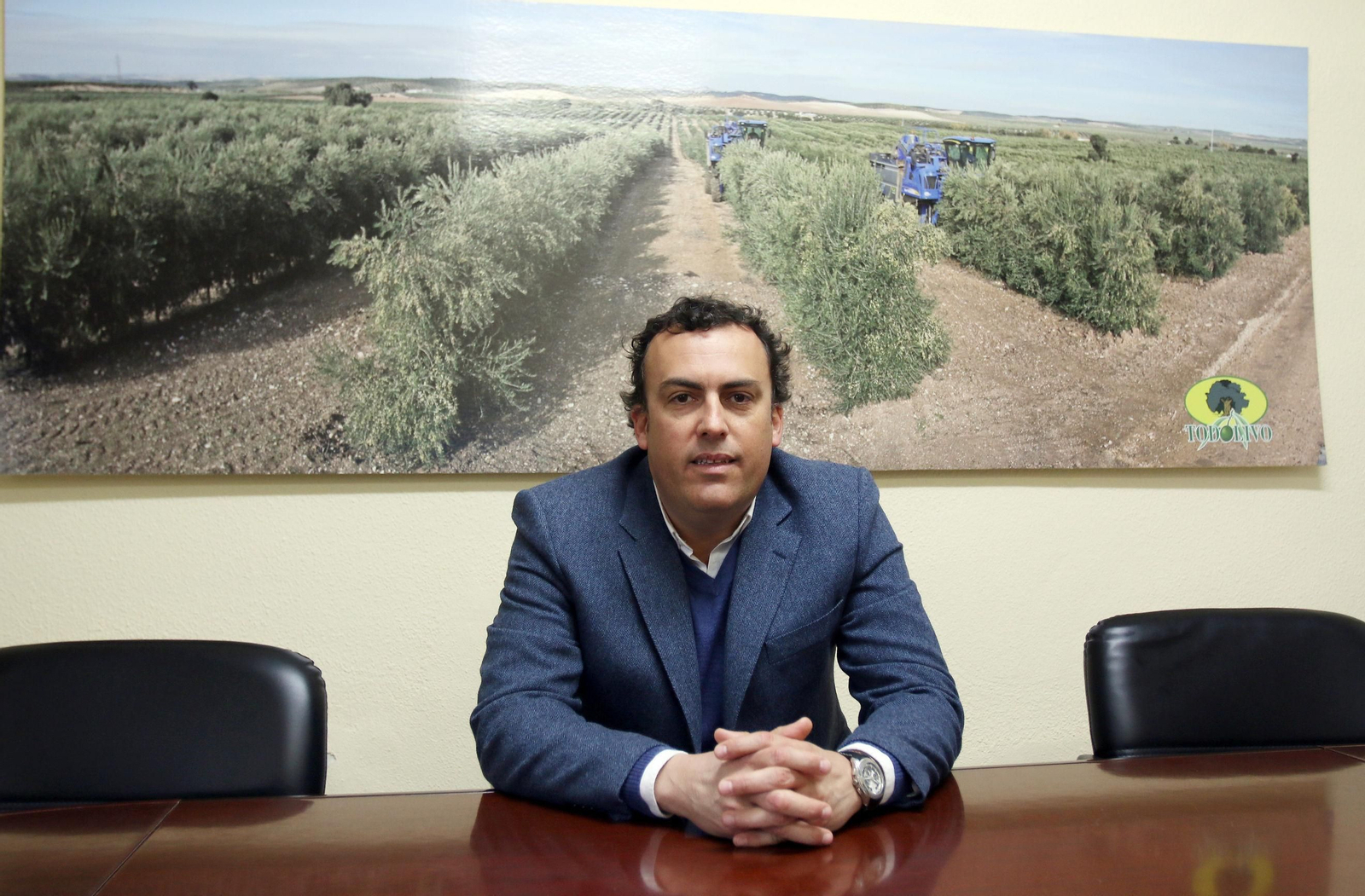 Aguayo explica las ventajas y posibilidades de la plantación y cultivo de olivar en seto respecto al olivar en copa.