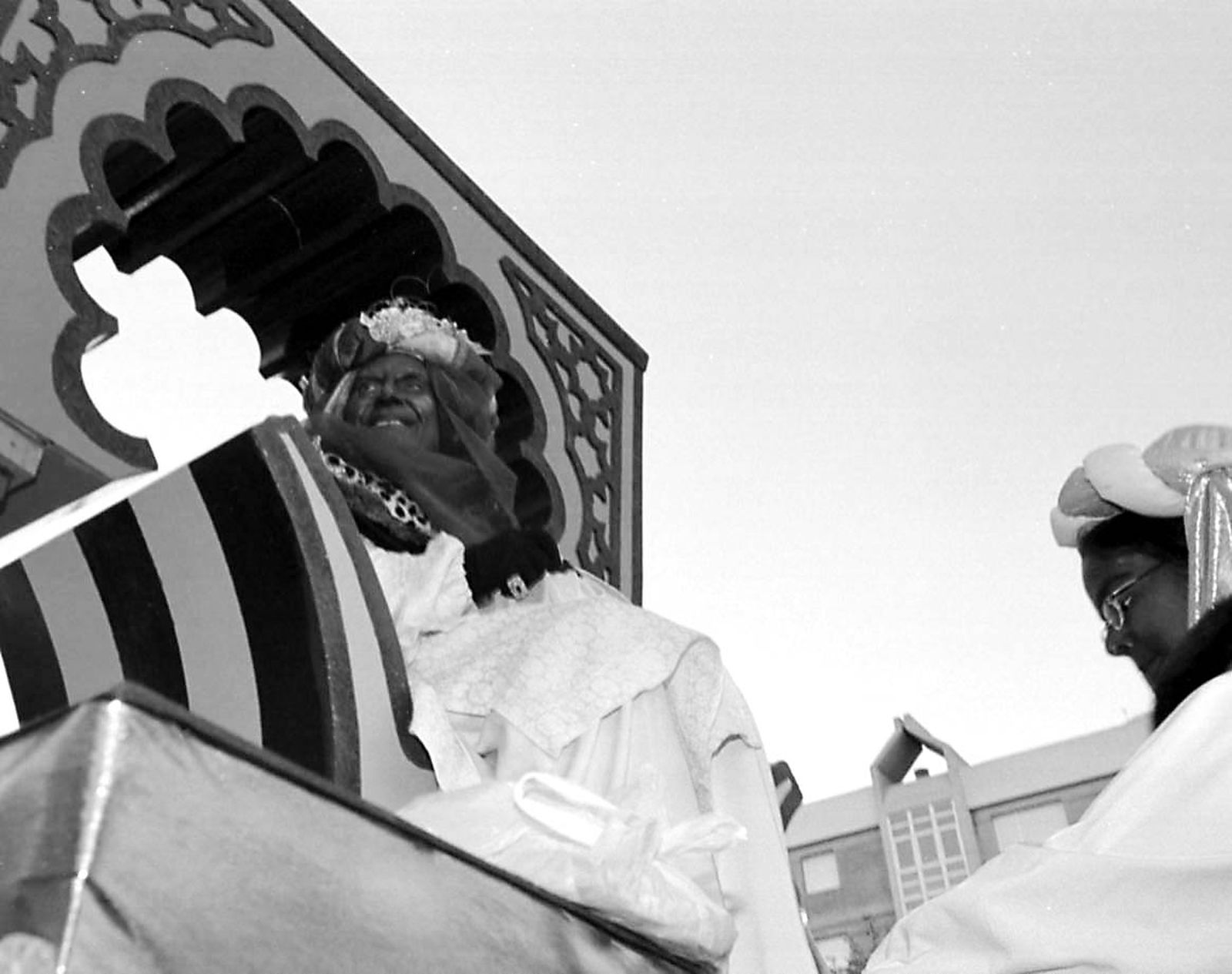 El Rey Baltasar en la Cabalgata de la Ilusión del año 2004 en San Fernando