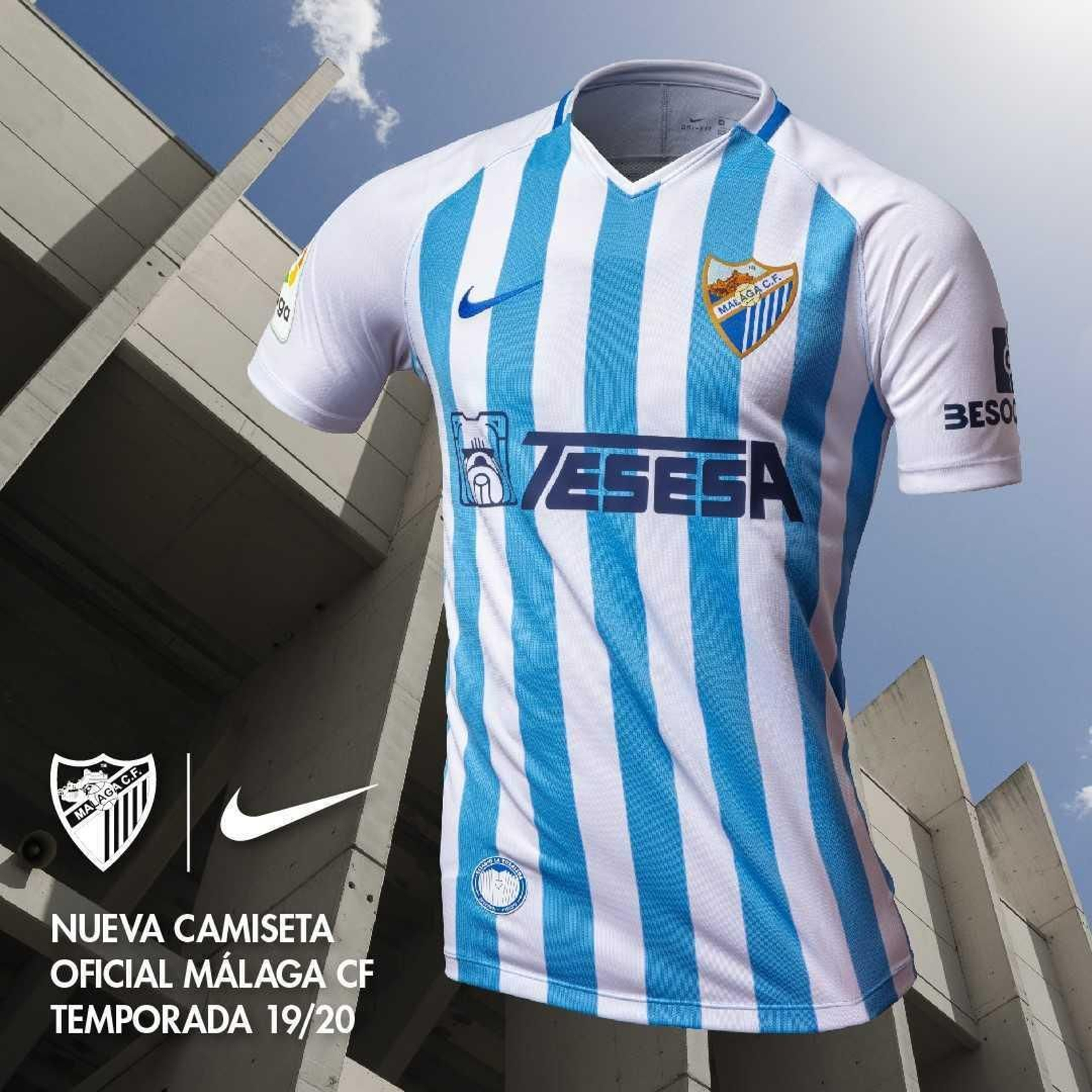 La camiseta 2019/2020 del Málaga CF