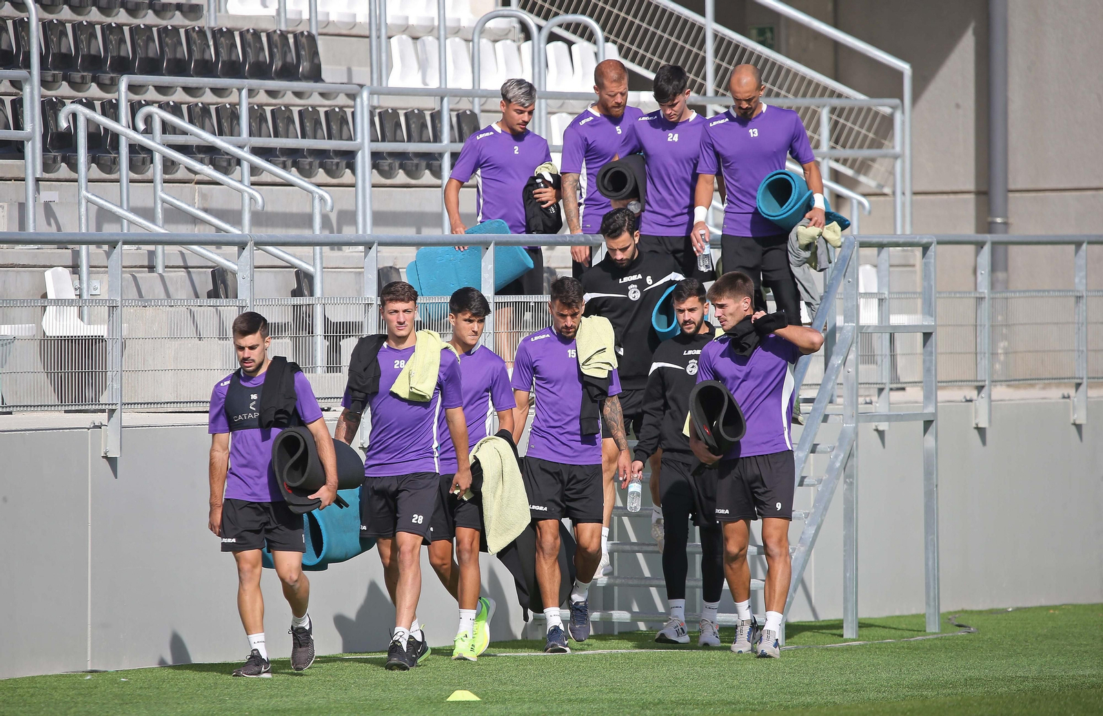Fotos del entrenamiento de la Balona