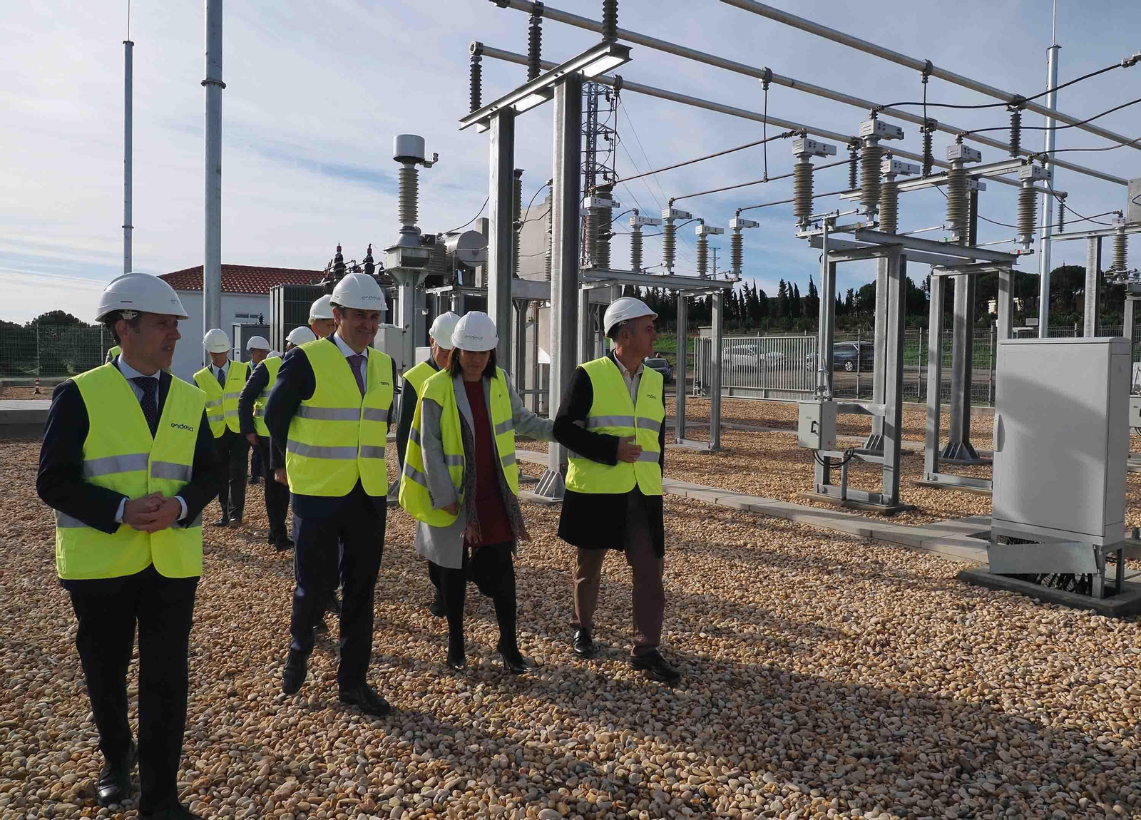 La visita a la nueva subestación de La Antilla.
