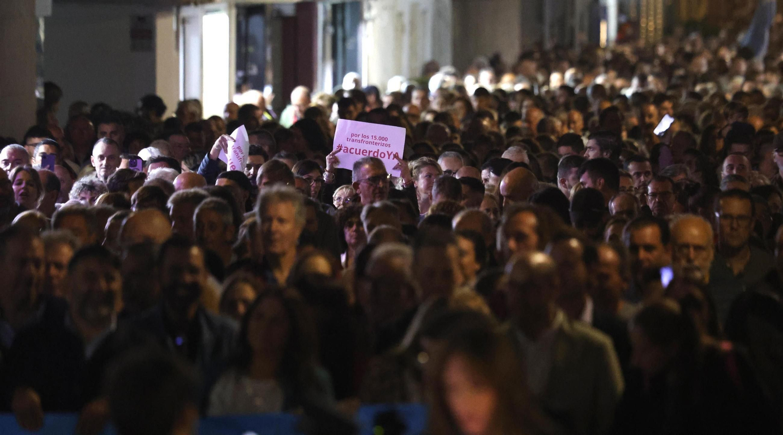 Las fotos de la manifestación en La Línea en demanda de medidas para evitar los efectos del Brexit sobre Gibraltar