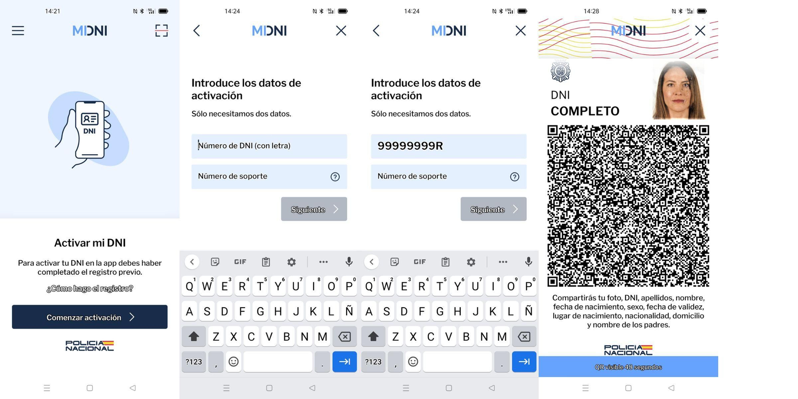 El DNI digital sirve para acreditarse de forma seguro en los mismos contextos en los que se utiliza el formato físico.