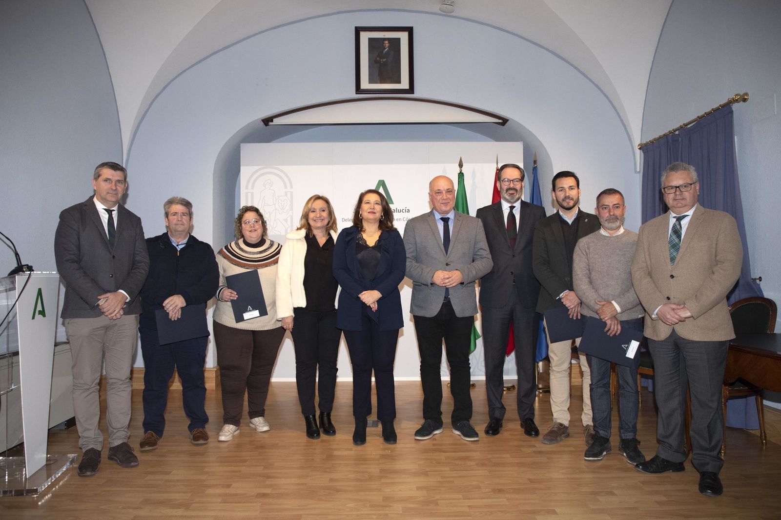 Firma de convenios hidráulicos entre la Junta y Diputación de Córdoba.