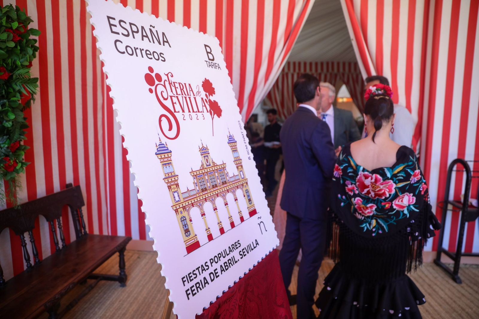 Presentación del sello dedicado a la Feria de Abril