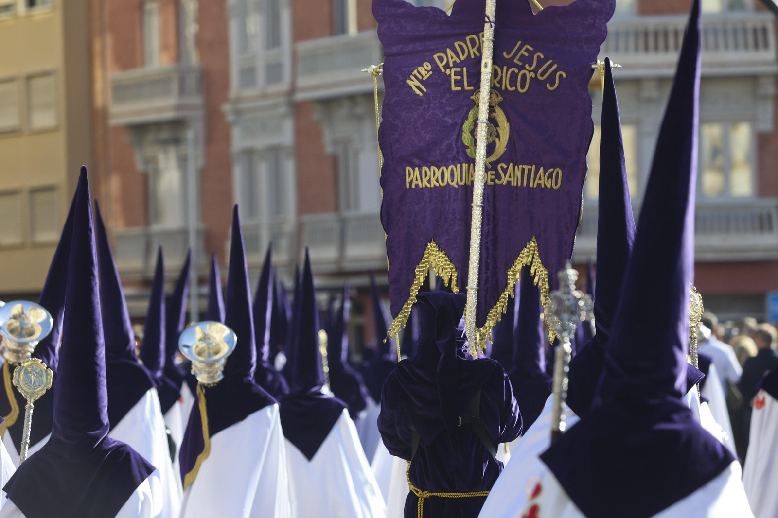 El Rico, en su procesión del Miércoles Santo en Málaga El Rico, en su procesión del Miércoles Santo en Málaga
