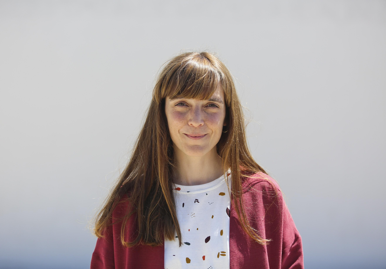 Elena Trapé, directora de 'Las distancias', ayer, antes de la presentación de su película.