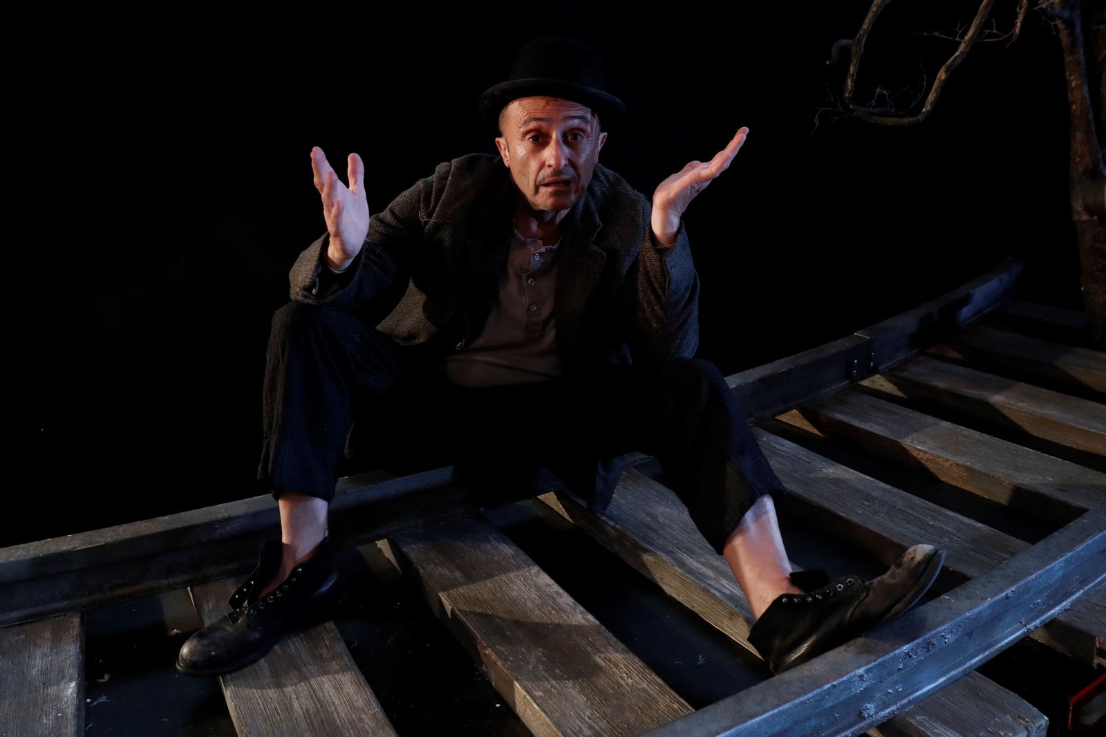 Pepe Viyuela, en 'Esperando a Godot'.