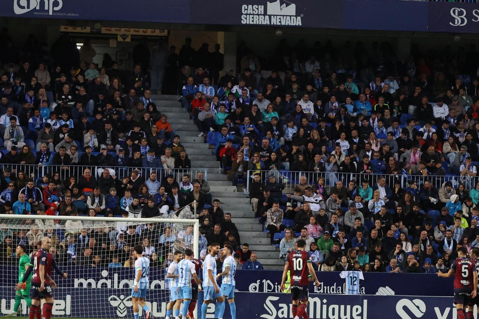 Búscate en las gradas de La Rosaleda en el Málaga-Levante