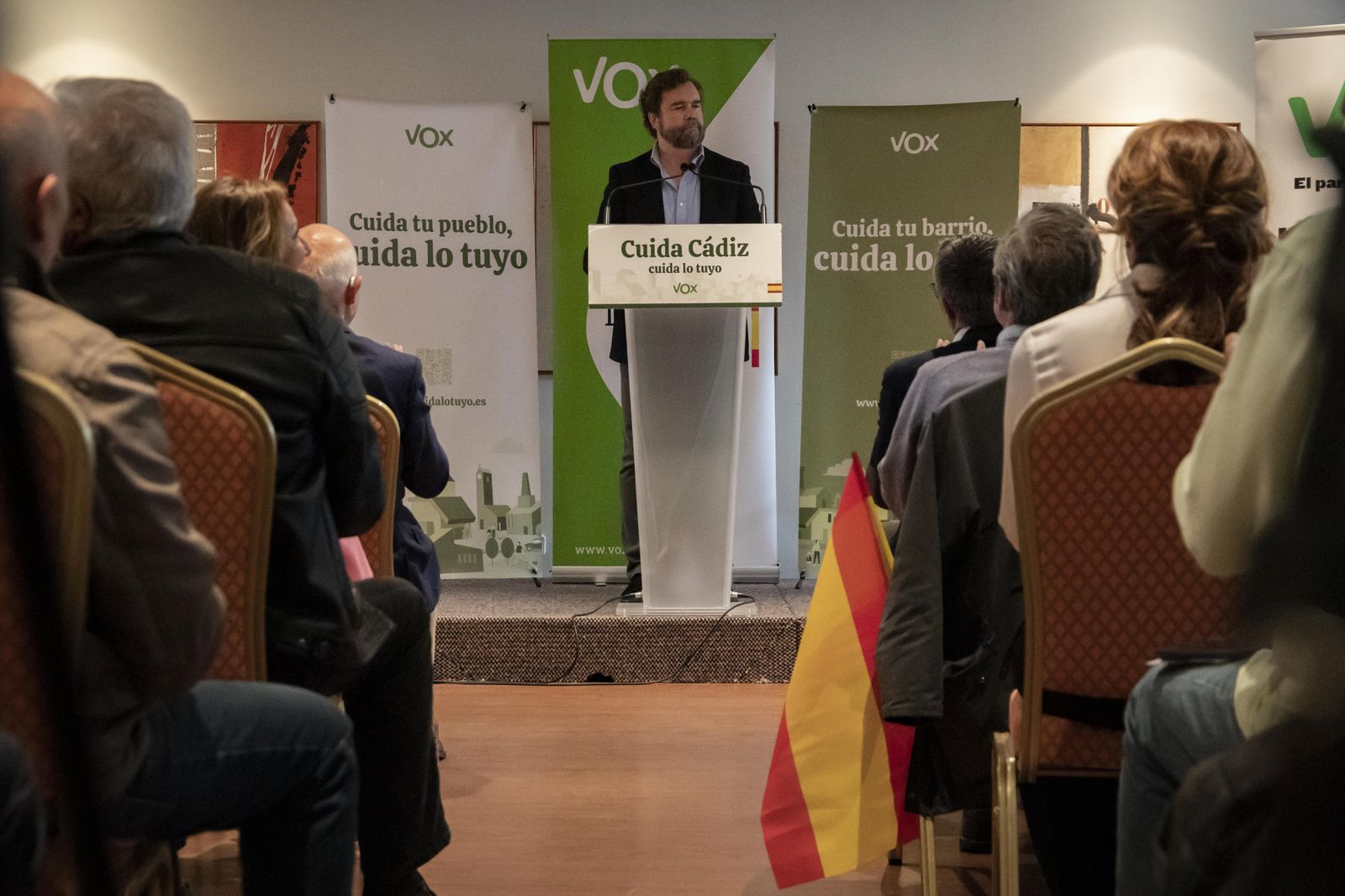 Espinosa de los Monteros, en un mitin de Vox en Jerez