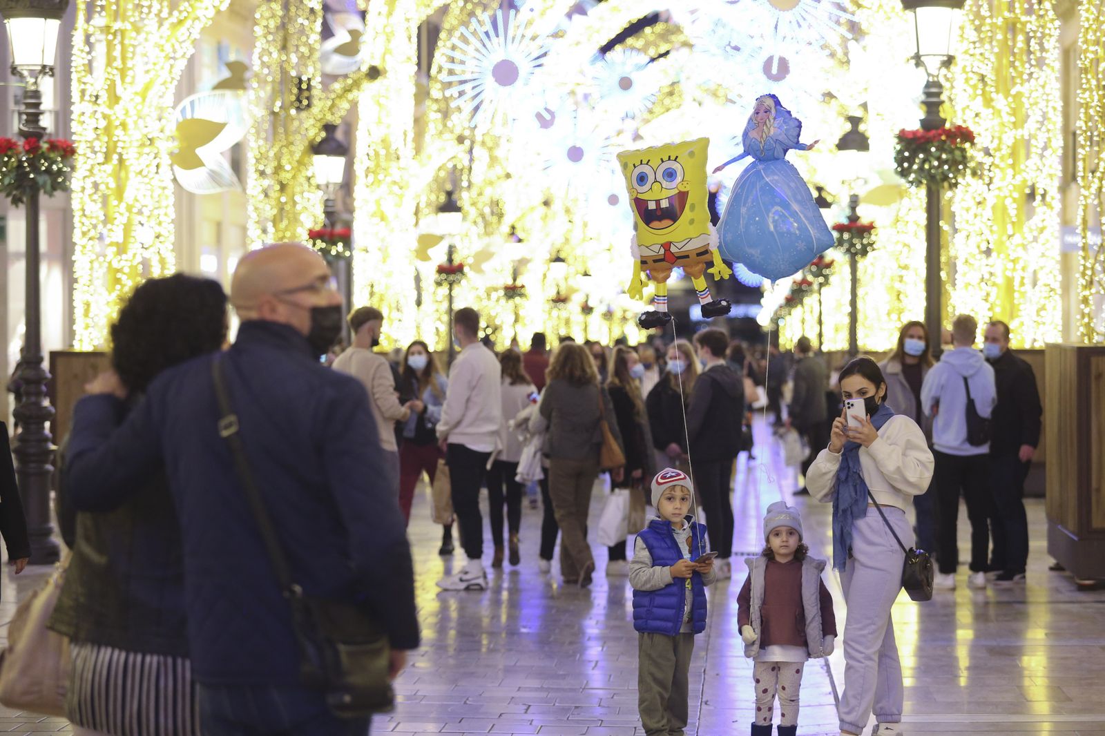 La inauguración de las luces de Navidad de Málaga