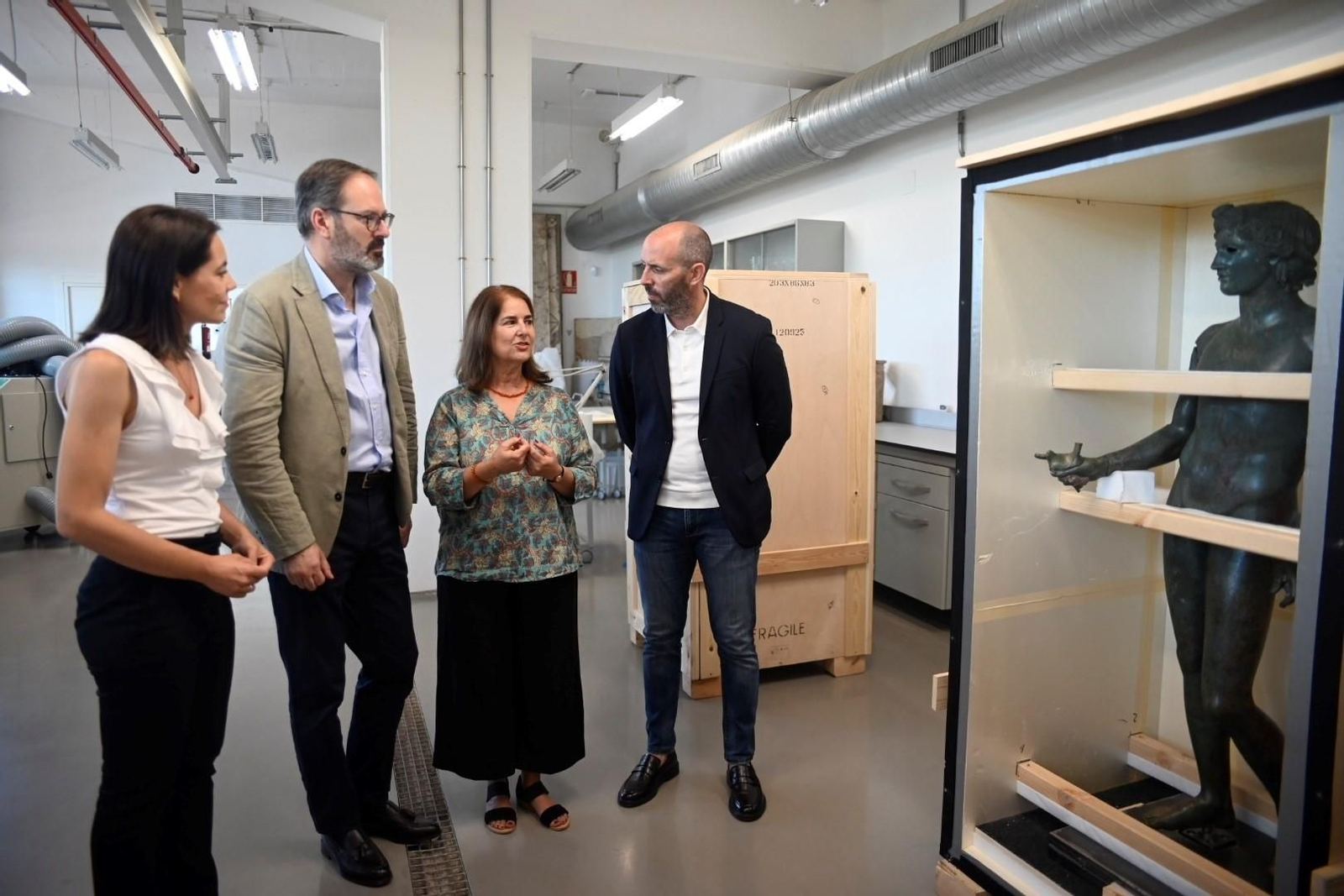 Las imágenes de los efebos de Pedro Abad en el Museo Arqueológico de Córdoba