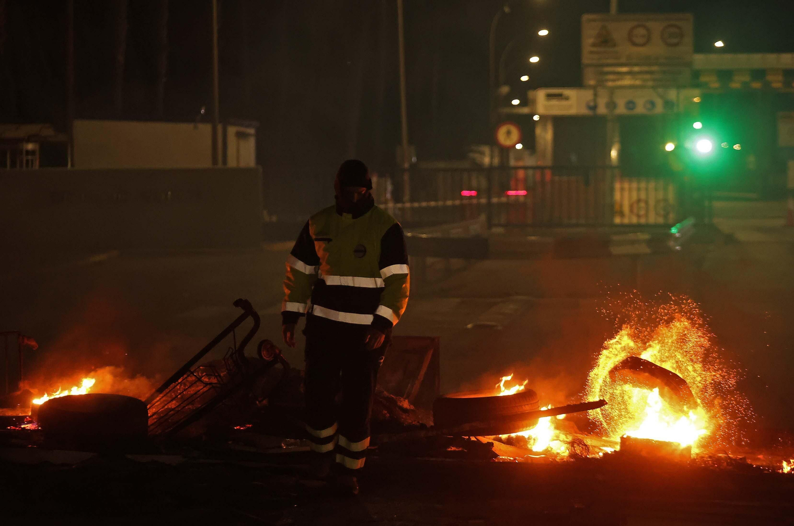 Imágenes de la segunda jornada de huelga en Acerinox