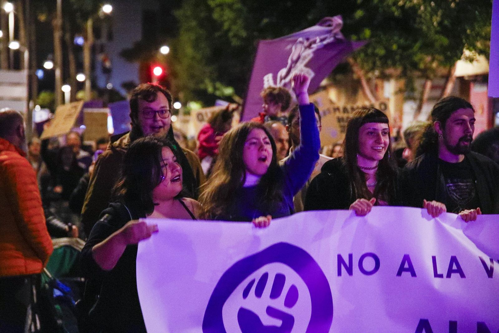 Las imágenes de la manifestación realizada por Asamblea Feminista 8M en Almería