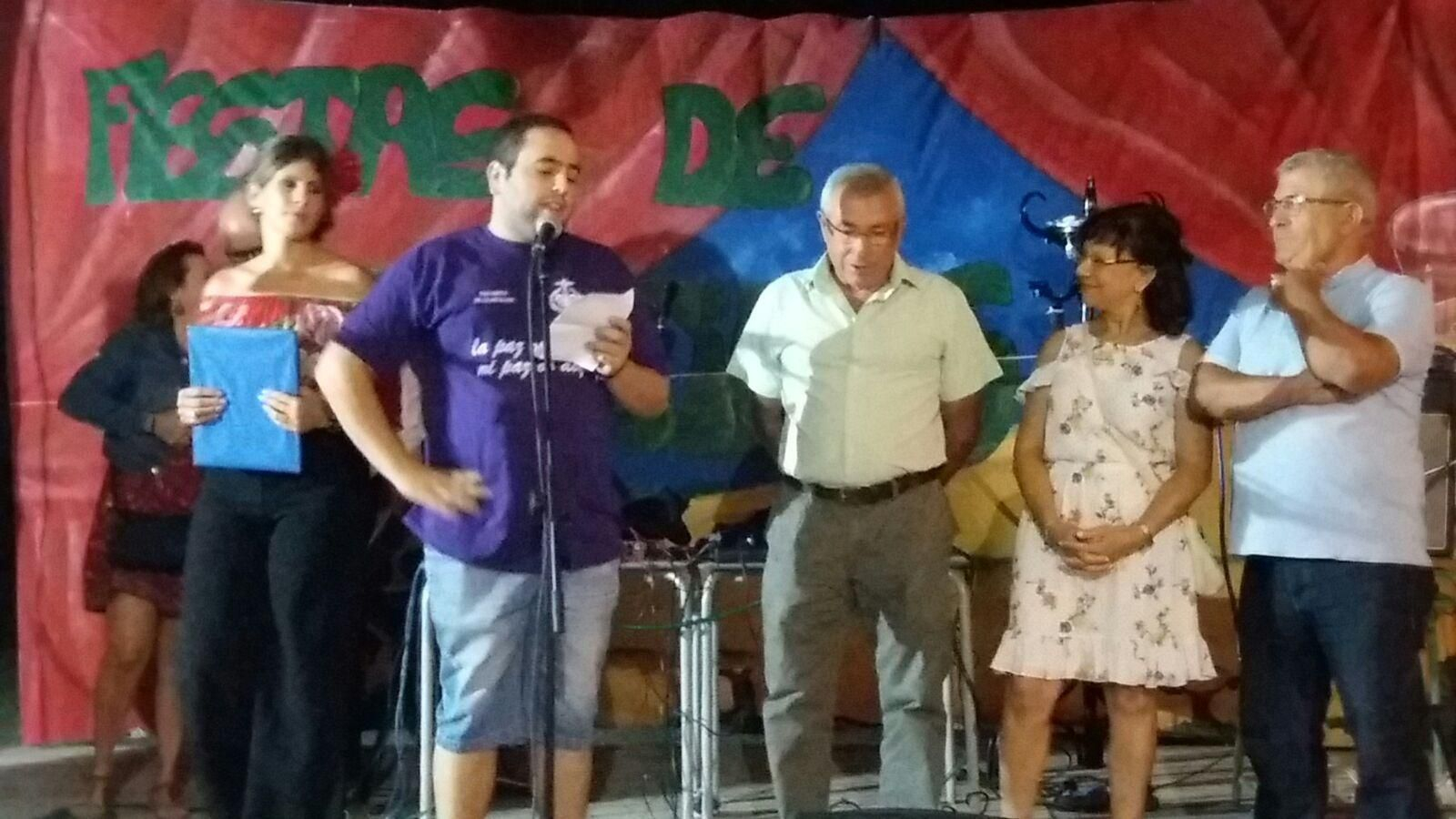 Un momento de la inauguración de la verbena de Cuartillos, la noche del jueves.