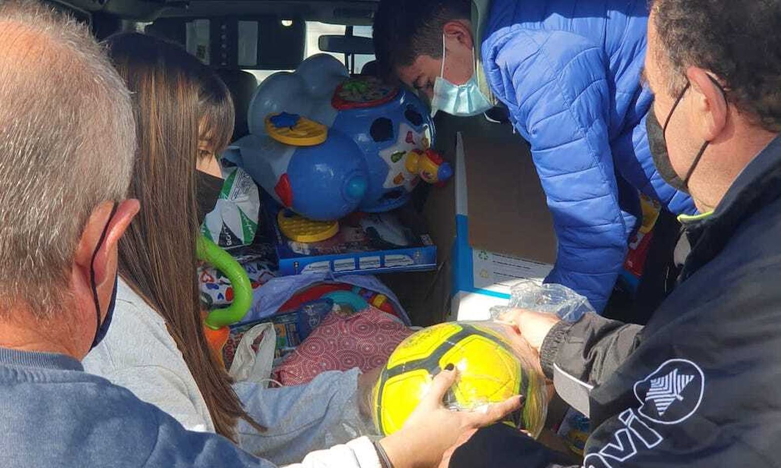 Una edición anterior de la campaña de Reyes Unidos por el Alto para los niños de la Cuenca Minera.